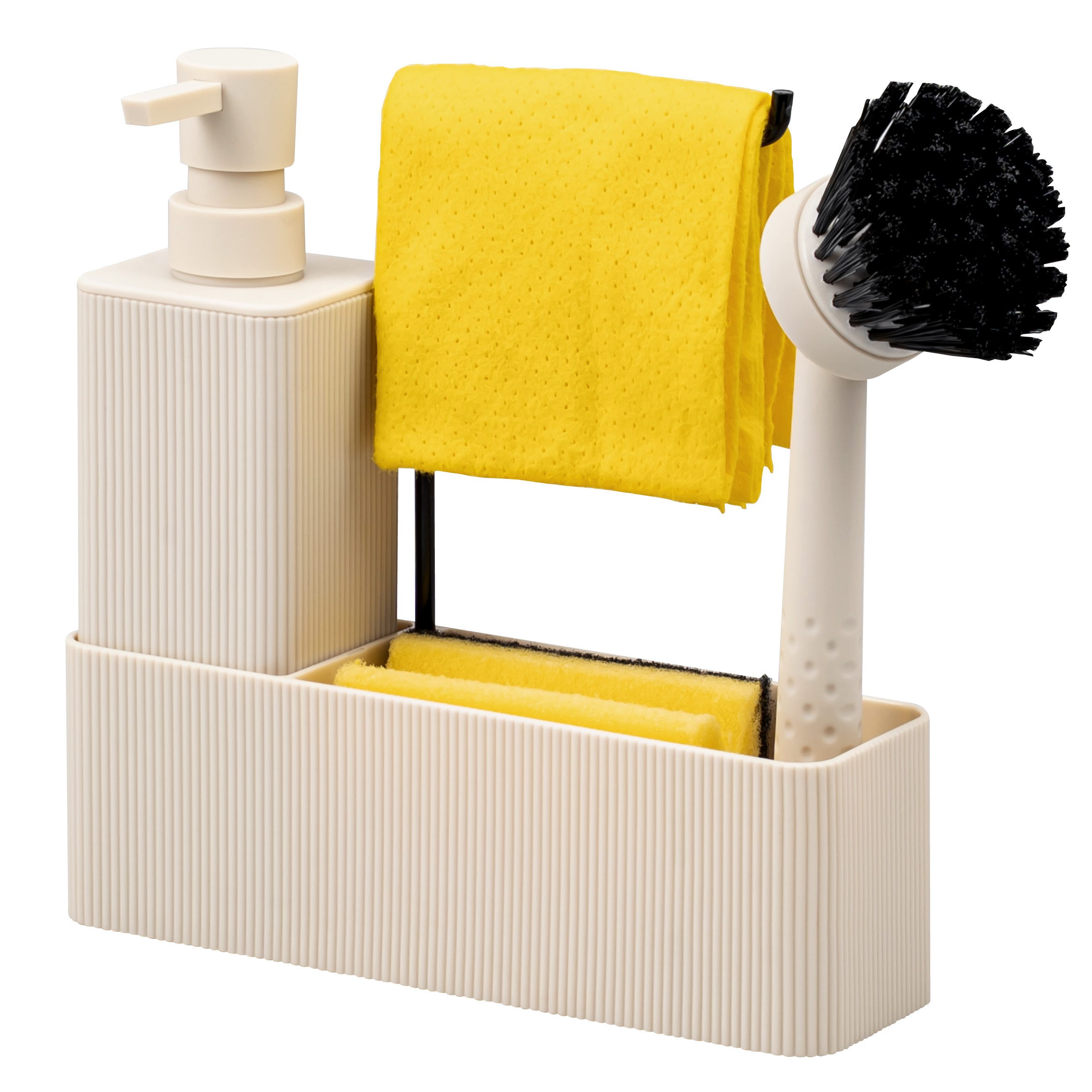 eluno Seifenspender Spülbecken Organizer ca. 20,5 x 22,5 x 6,5 cm (B/H/T)