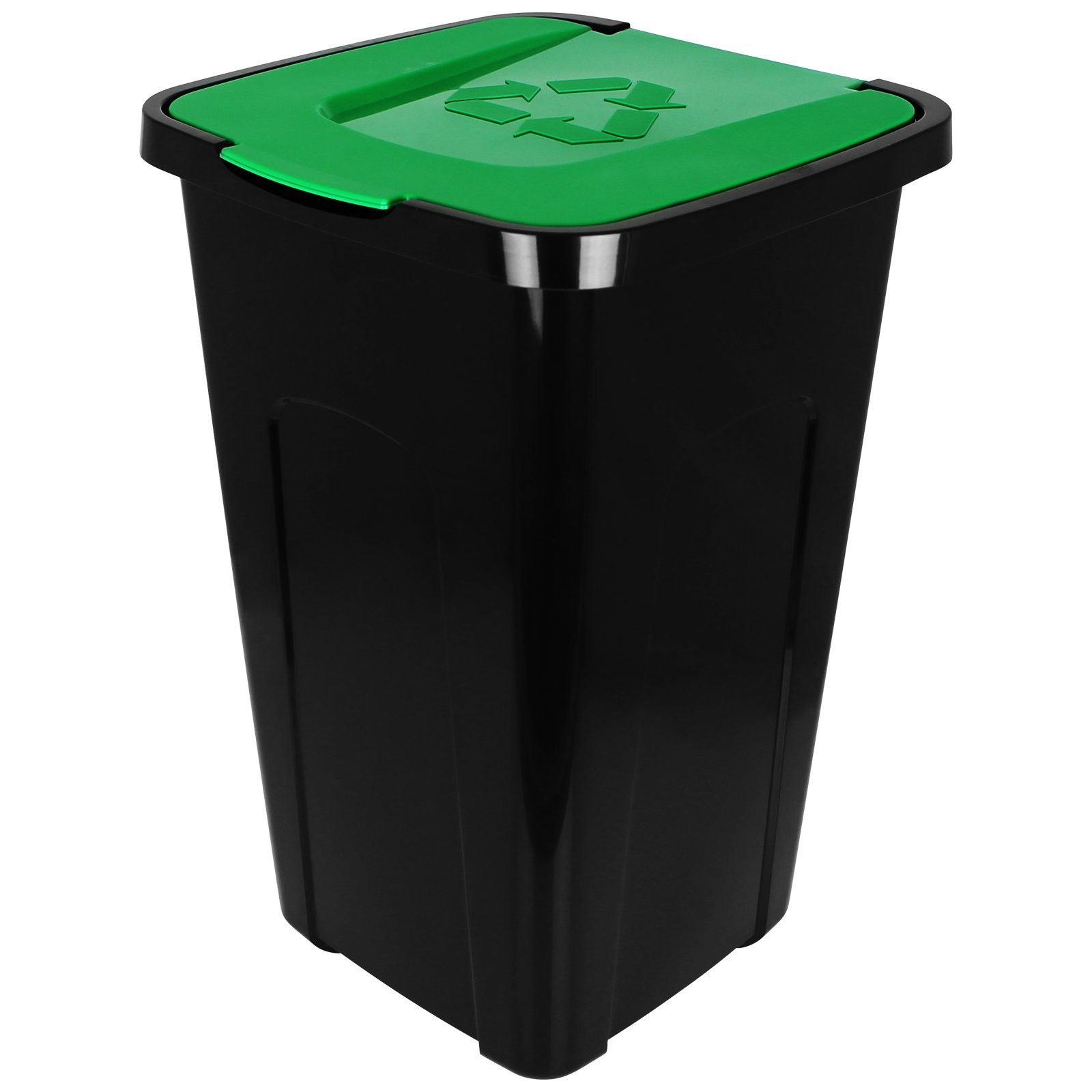 Abfalltonne Trennsystem Recycling Mülleimer - 50L Mülltrenner Centi Mülltonne Mülltrennsystem Abfallsammler 3er Set,