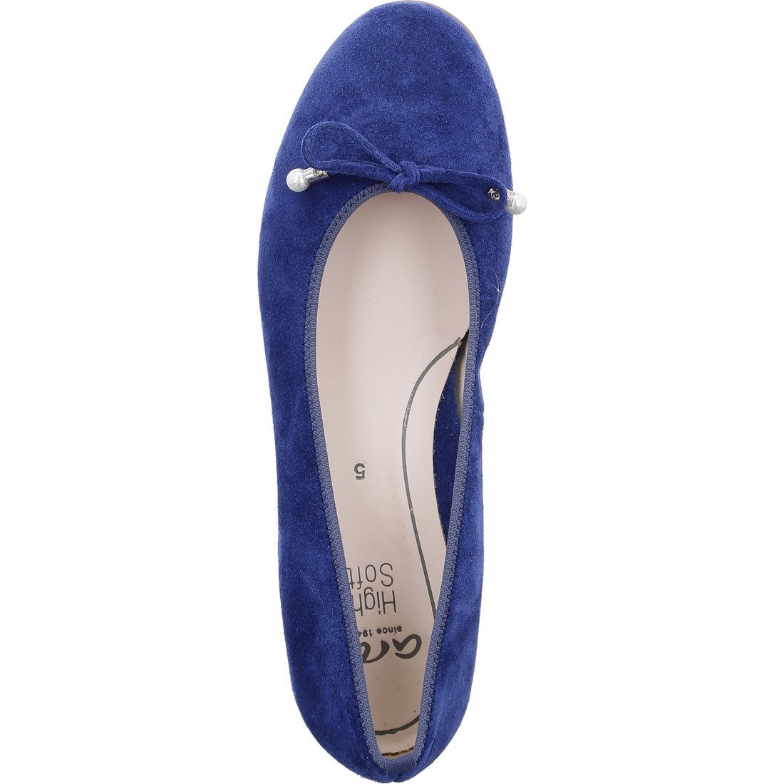 Sardinia blau Ballerina Schuhe, Ara Ara Damen 048108 Rauleder - Ballerina