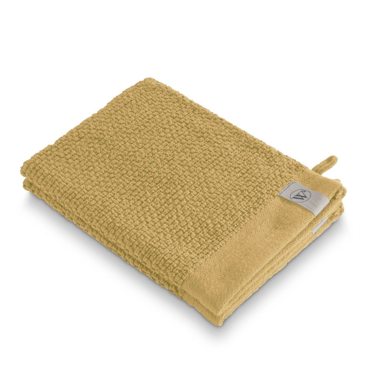 16x21 Walra Soft Baumwolle Waschhandschuh Popcorn - 2x (1-St) Gelb Handtuch Cotton cm,