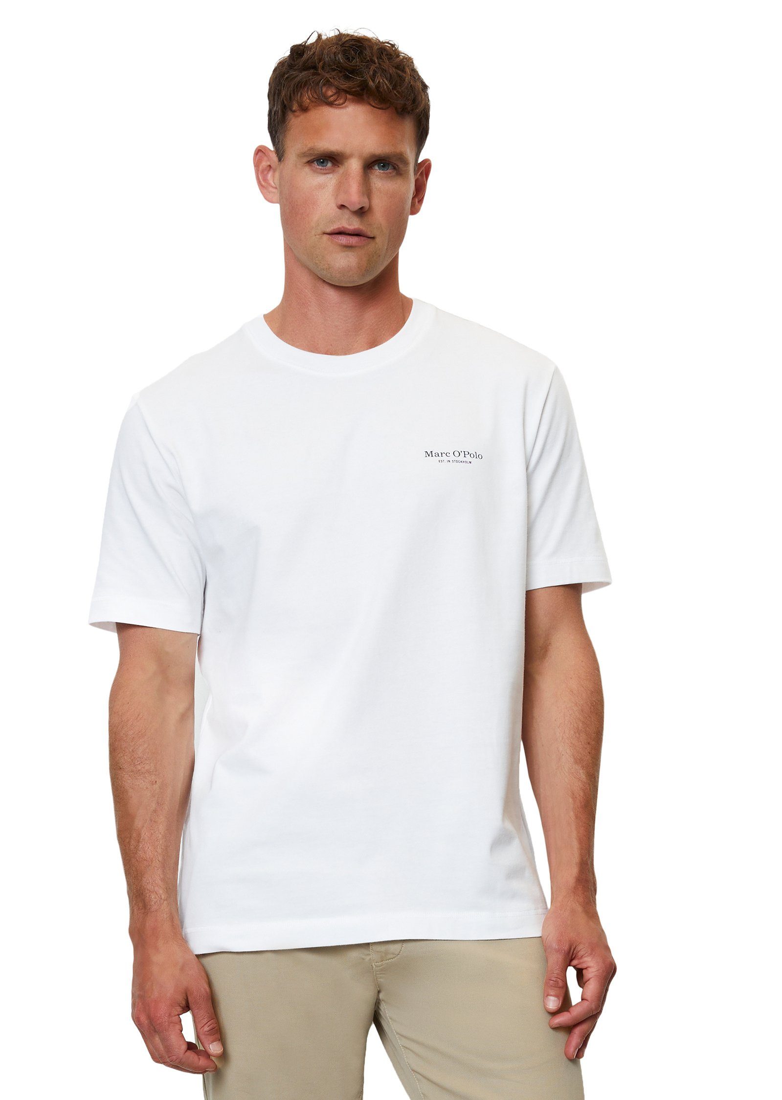 Marc O'Polo T-Shirt Bio-Baumwolle aus