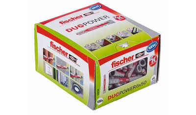 fischer Schrauben- und Dübel-Set Fischer Dübel Duopower 6.0 x 50 mm - 100 Stück