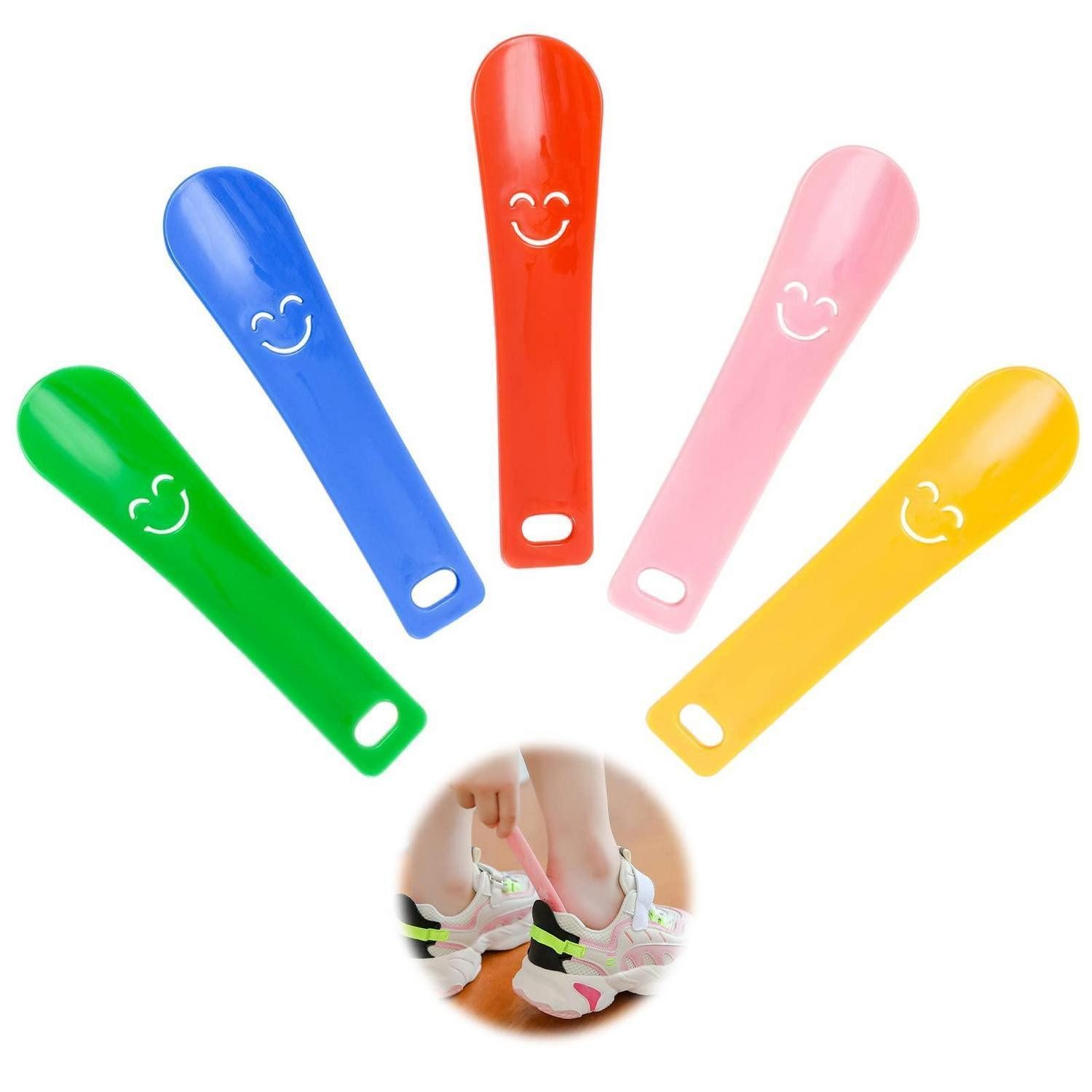 LuxusKollektion Schuhlöffel Schuhlöffel 5er Set Klein Lächeln Farben