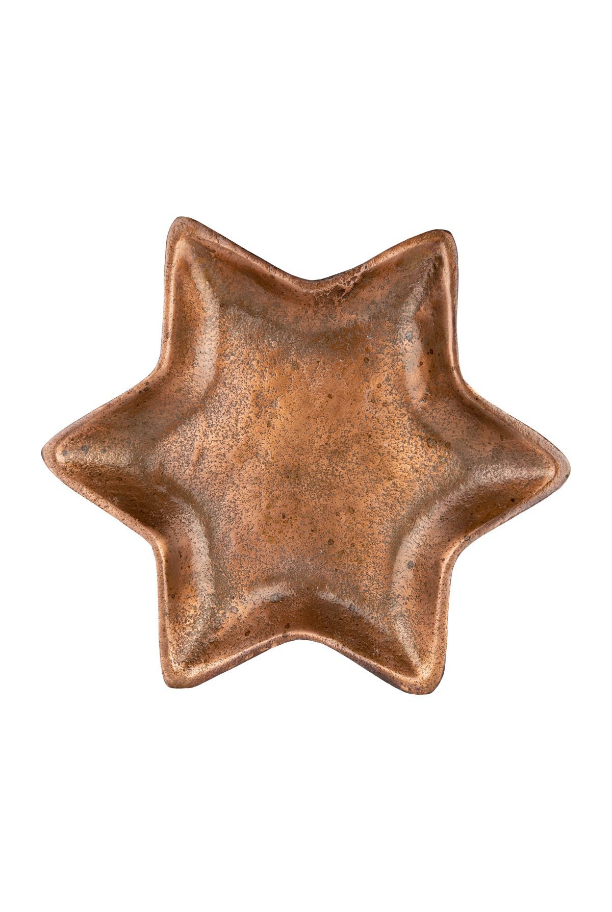 RIFFELMACHER & WEINBERGER Christbaumschmuck Stern-Schale aus Metall, schwer Bronze, 27cm, W