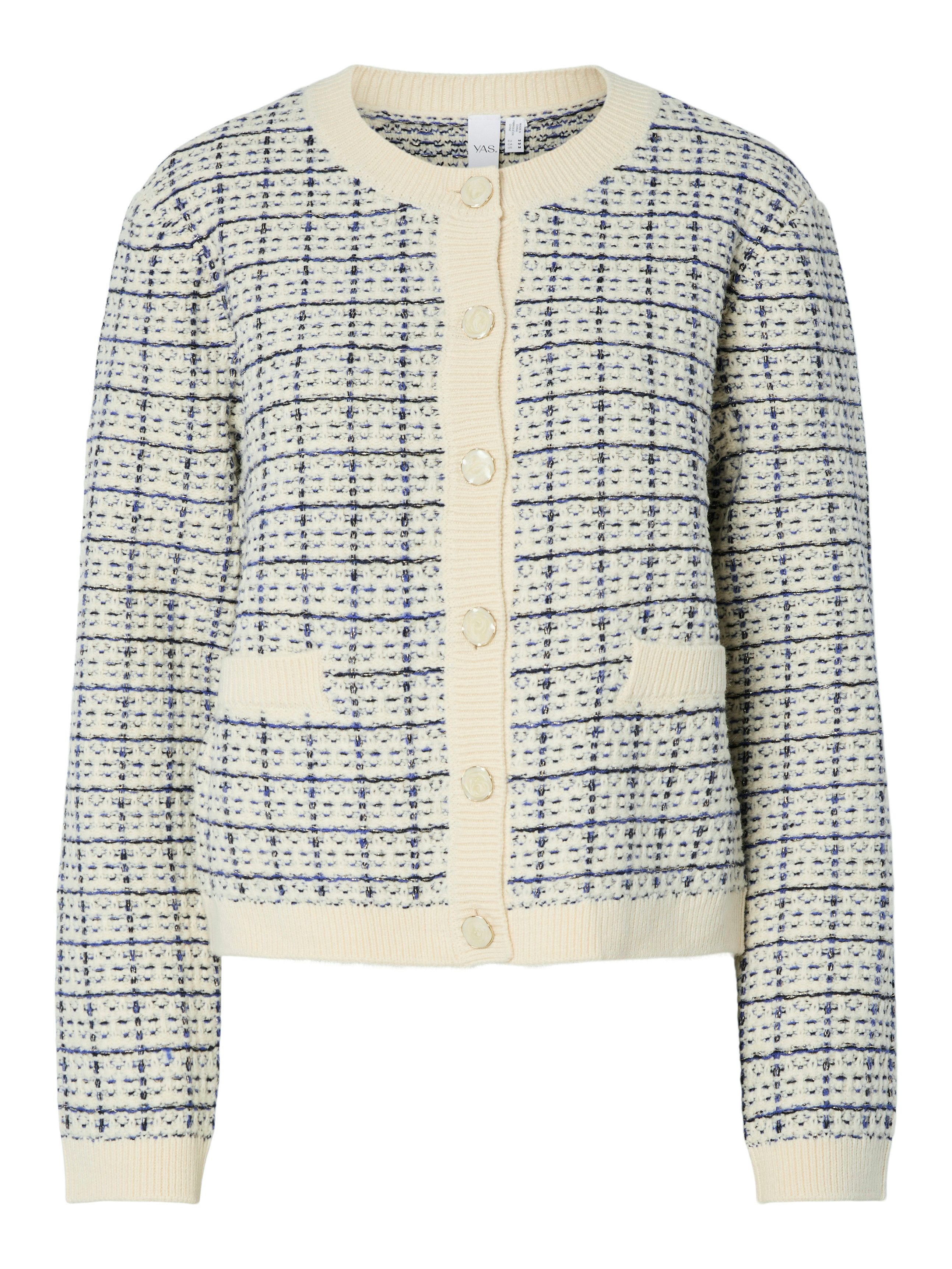 Y.A.S Strickjacke YASLIVIA LS SHORT KNIT CARDIGAN S. NOOS