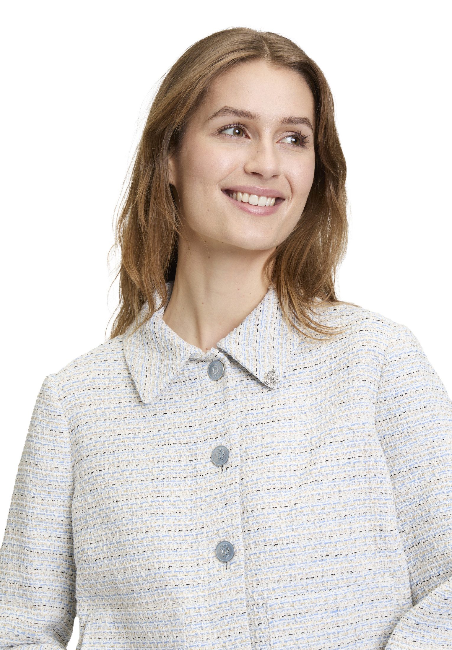 Cartoon Jackenblazer Damen mit Fransen Material