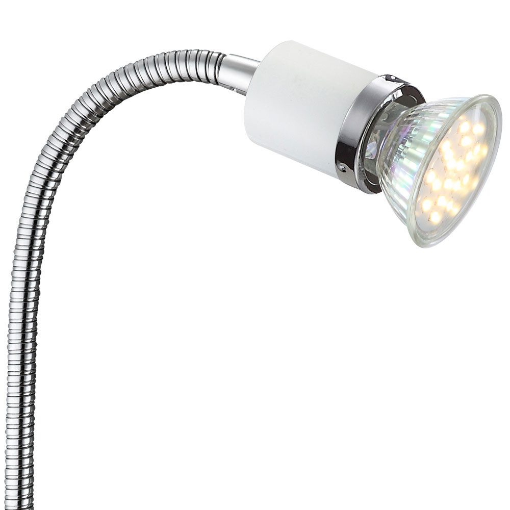 GLOBO LIGHTING Klemmleuchte, Leuchtmittel inklusive, Warmweiß, LED Klemmlampe LED Schwanenhals Tischlampe