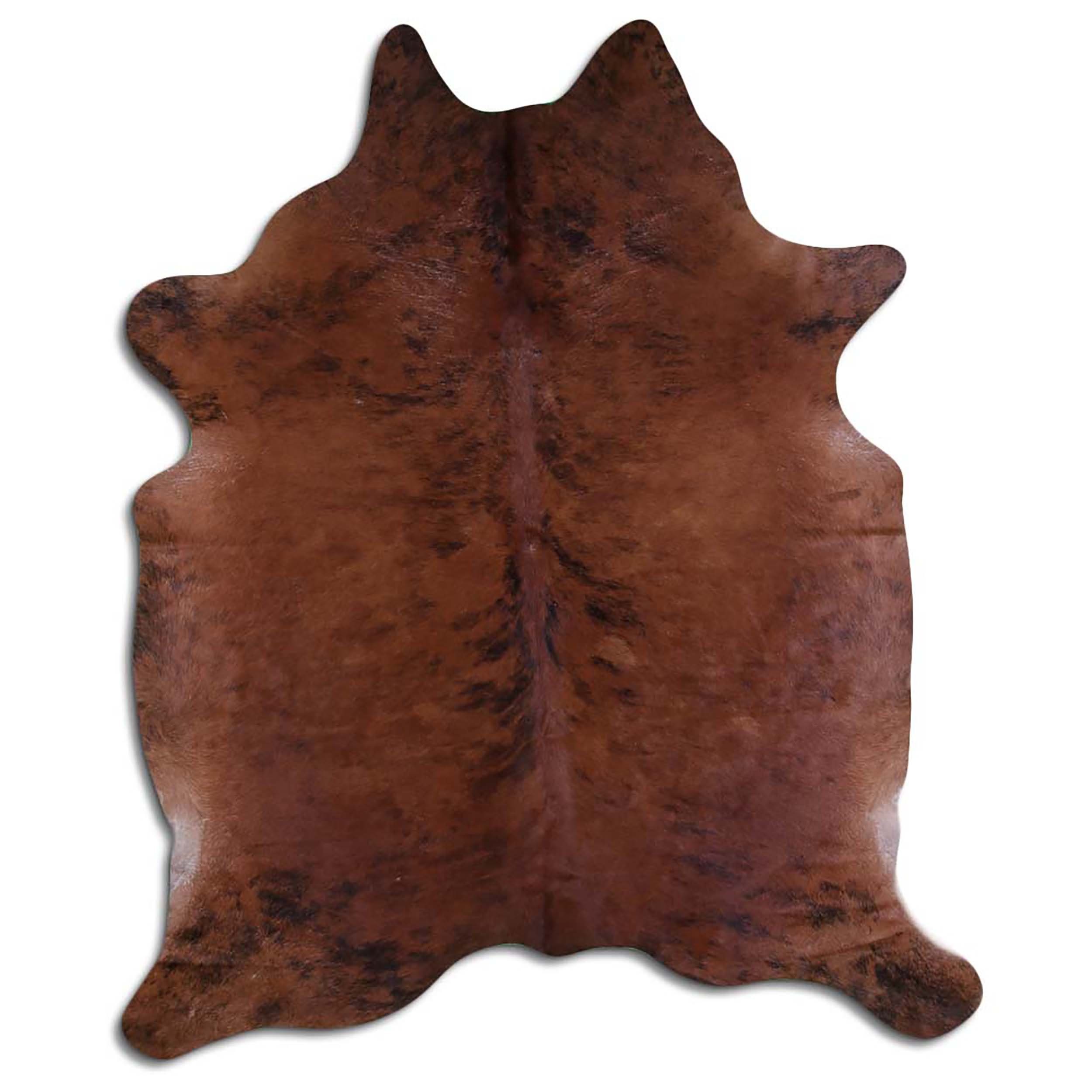 Fellteppich L260 x B210 cm - braun schwarz, Livorio, Kuhfell, Premium ...