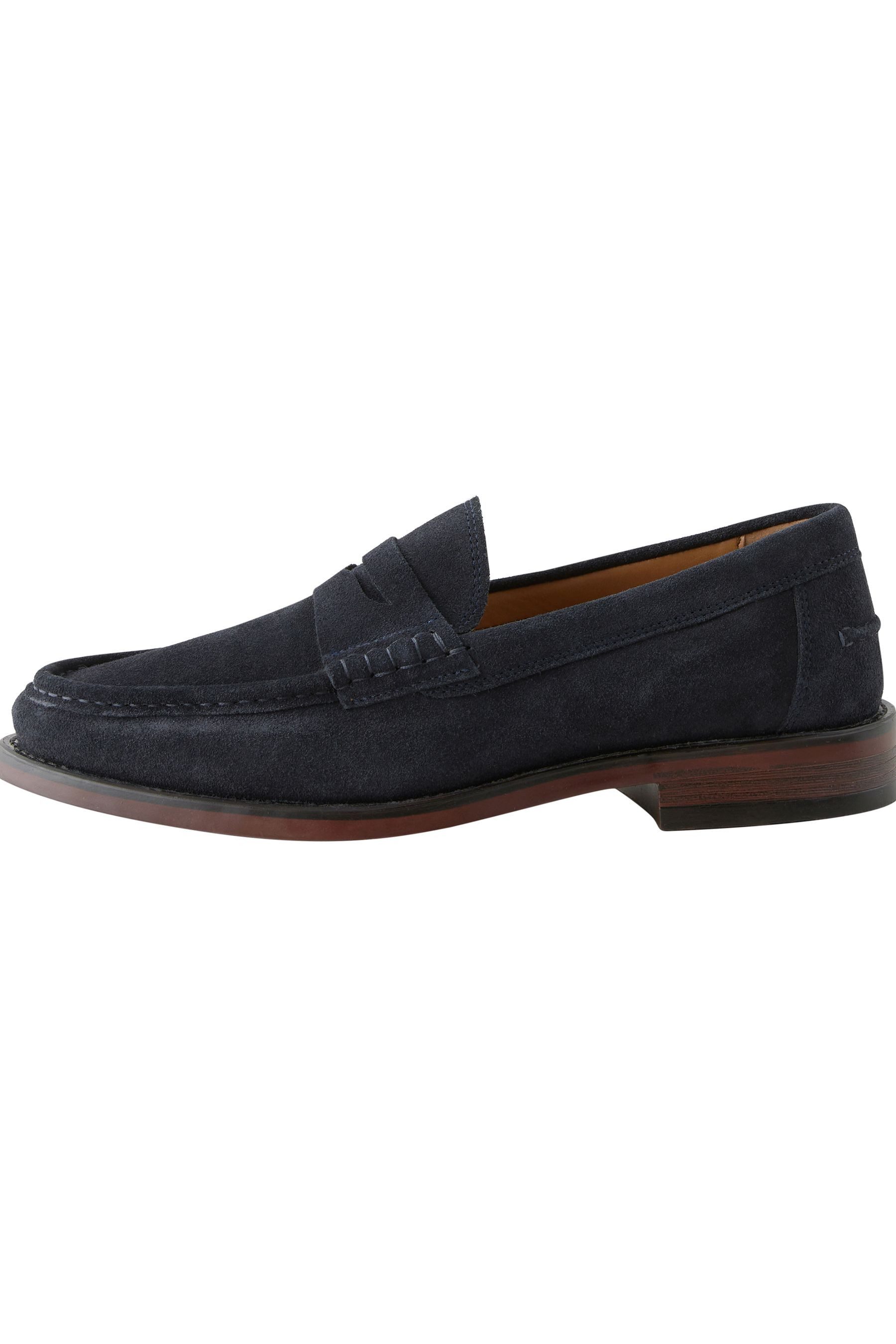 Penny Loafer aus Veloursleder, weite Passform Loafer