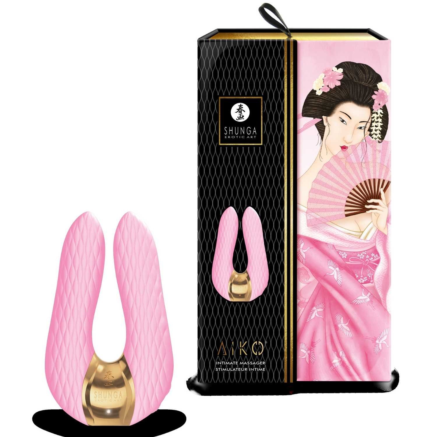 Shunga Doppel-Vibrator rosa luxuriöser Doppel-Vibrator Toys Shunga Aiko