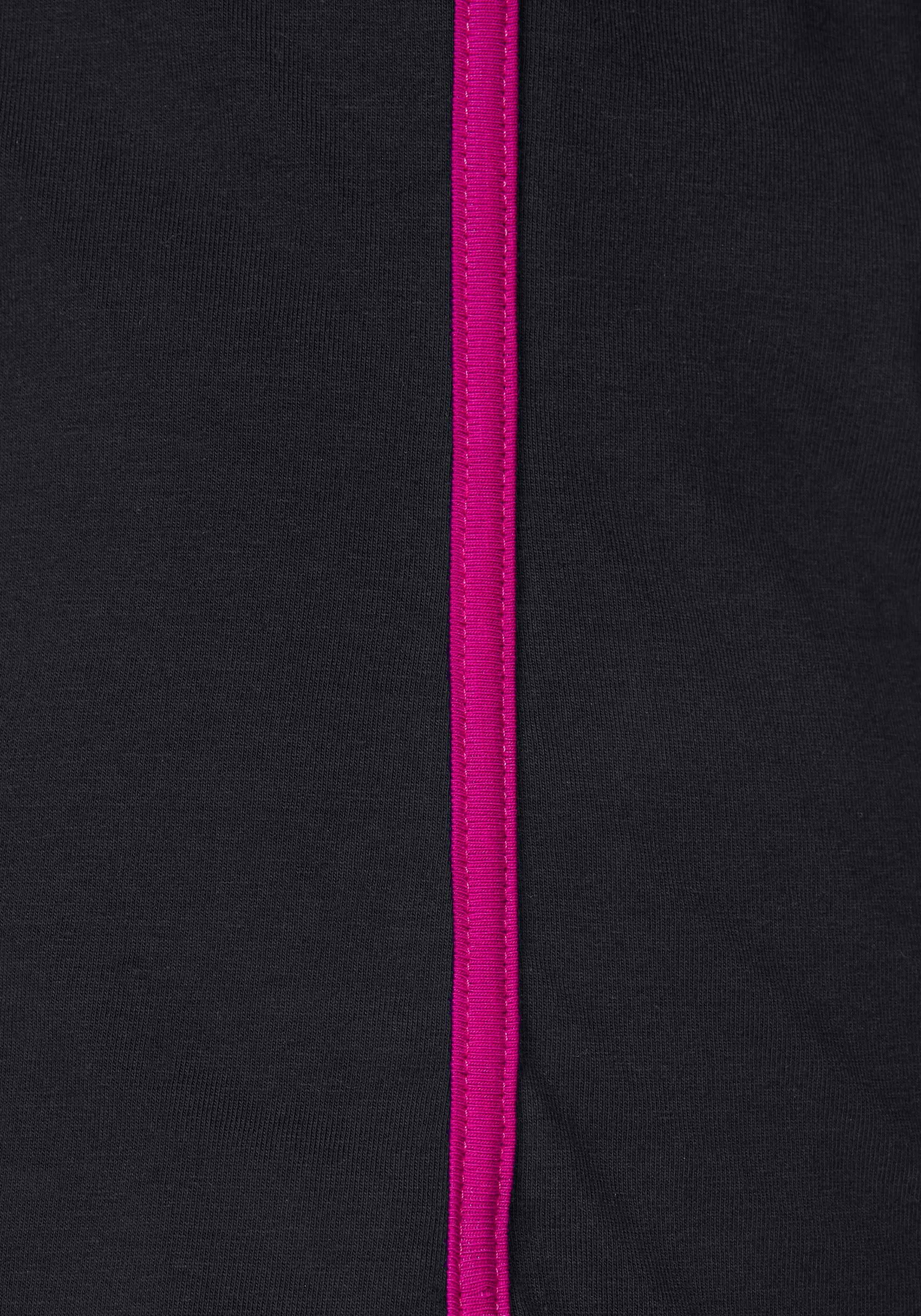 H.I.S T-Shirt Kurzarm, figurfreundlicher Schnitt, unifarben, V-Ausschnitt