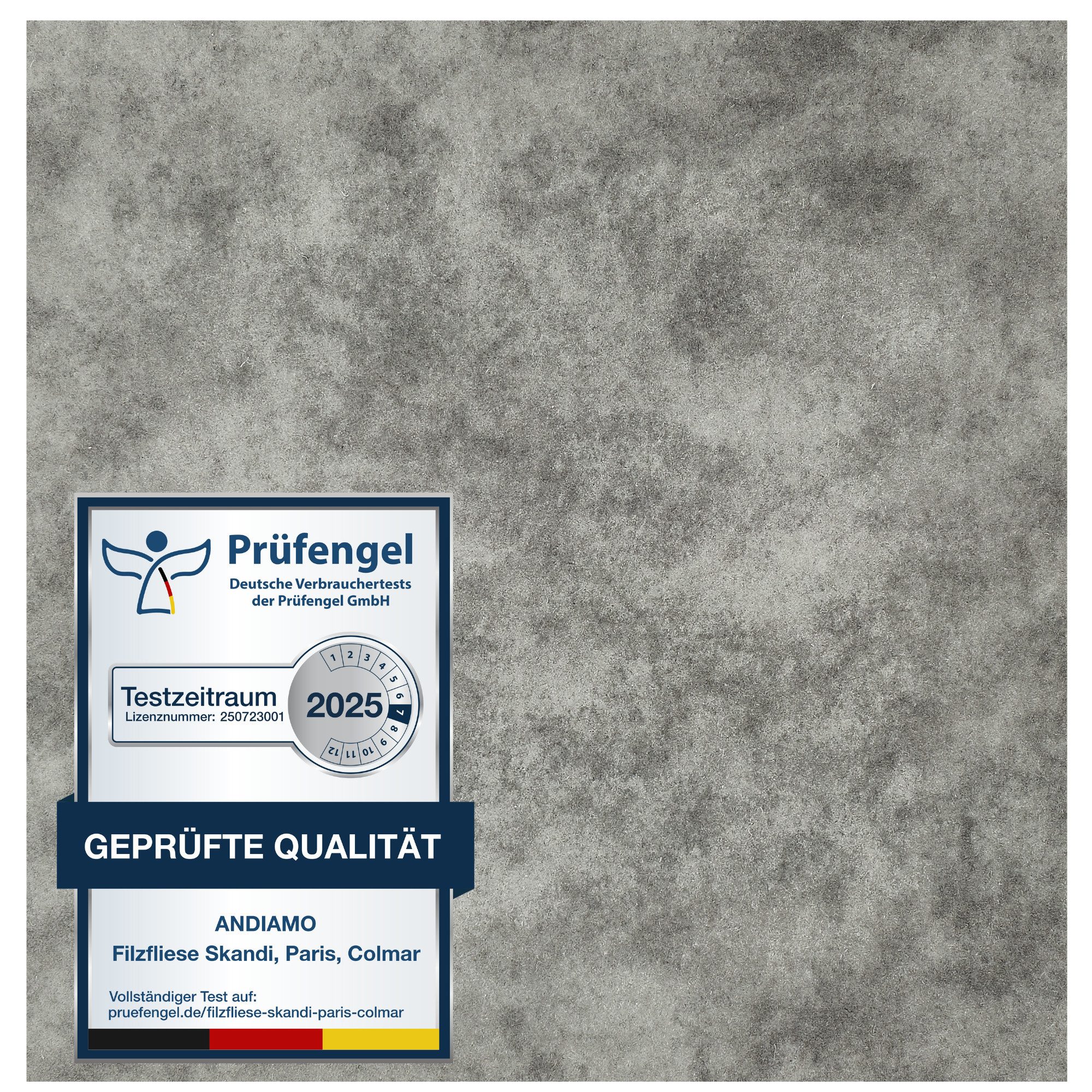Andiamo Teppichfliese Colmar Nadelfilz, Gesamthöhe 4 mm, quadratisch, 40x40 günstig online kaufen