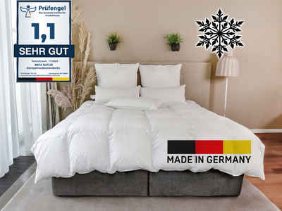 Daunenbettdecke, kuschelige Premium-Winterdecke extra warm, BEFA NATUR, Füllung: 90% Daunen, 10% Federn, Made in Germany - hochwertige Verarbeitung - Allergiker geeignet