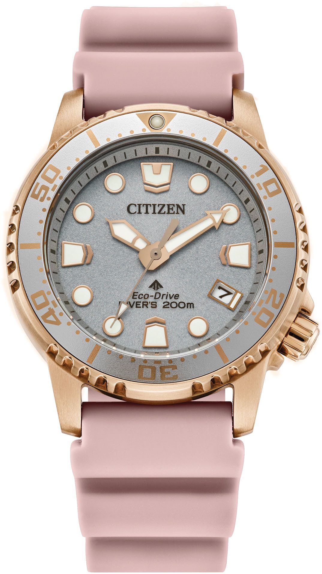 Citizen Taucheruhr Promaster Eco-Drive Diver EO2023-00A, Armbanduhr, Solar, Damenuhr, analog, Tag, Batterie-Entladungsanzeige