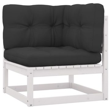 vidaXL Loungesofa 4-Sitzer-Gartensofa mit Kissen Kiefer Massivholz, 1 Teile