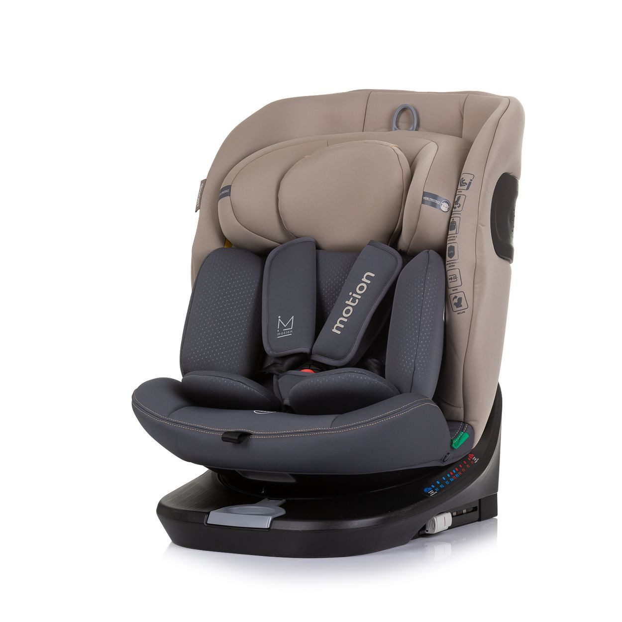 Chipolino Autokindersitz i-Size Kindersitz Motion, ab: 0, bis: 12, (40 - 150 cm) Isofix 360° drehbar verstellbar