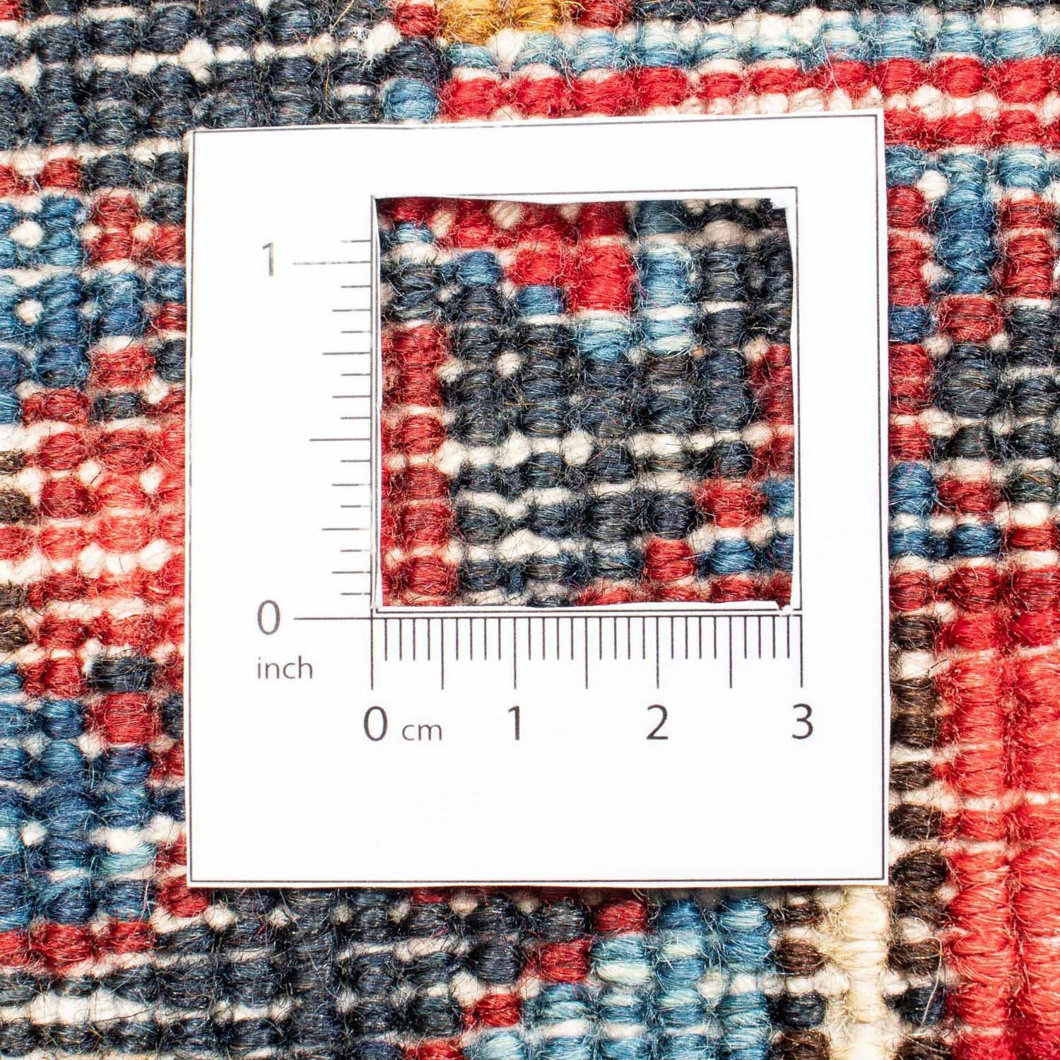 rechteckig, morgenland, Wollteppich x chiaro 275 Unikat cm, mit Medaillon Höhe: Rosso Zertifikat 10 Heriz mm, 198