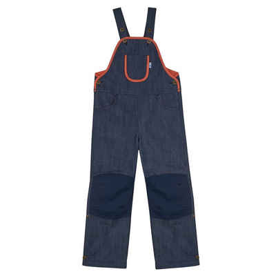 Finkid Outdoorhose Finkid Loiri Latzhose Denim mit Kniebesatz Jeans Outdoorhose 90/100