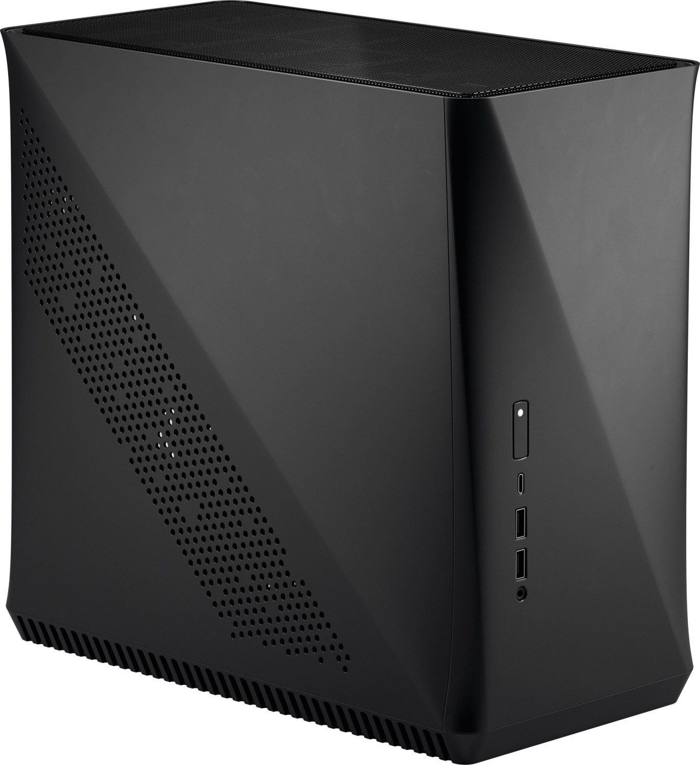 Fractal Design PC-Gehäuse Fractal Design Era ITX Carbon TG Glasfenster, Mini-ITX SFF, Kabelmanagement, Staubfilter, Sichtfenster aus Glas