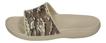 Crocs Classic Printed Camo Slide Keilpantolette Bone