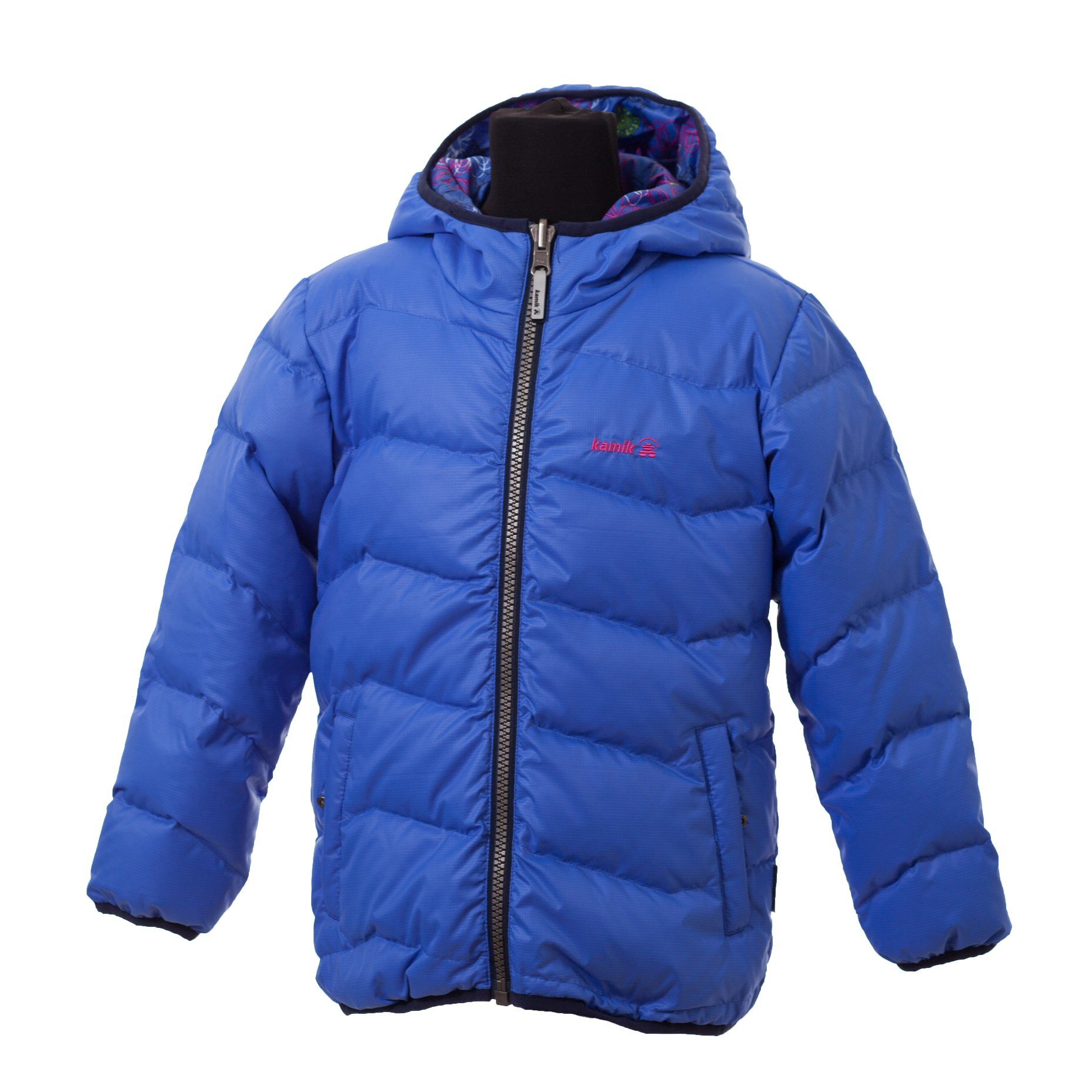 Kamik Winterjacke Cozy raspberry/blau Kinder