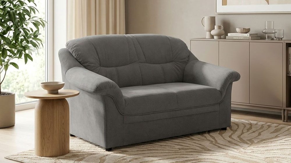 OTTO home 2-Sitzer Nyborrg 146 cm breit, pflegeleicht, formschön, stabil, aus pflegeleichtem, weichem Luxus-Microfaser