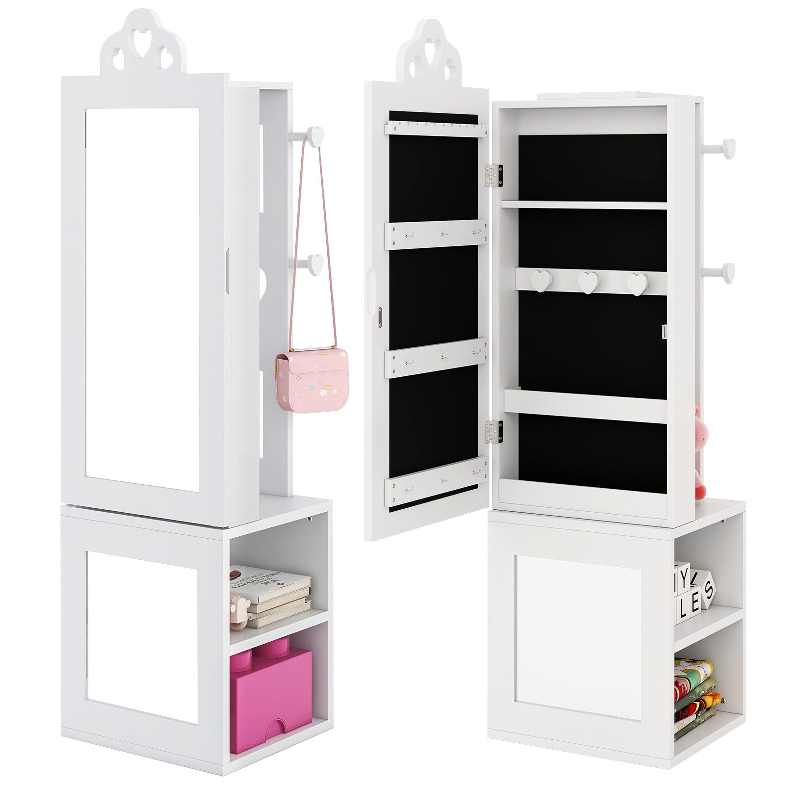 COSTWAY Schmuckschrank 3 in 1 Kinder günstig online kaufen