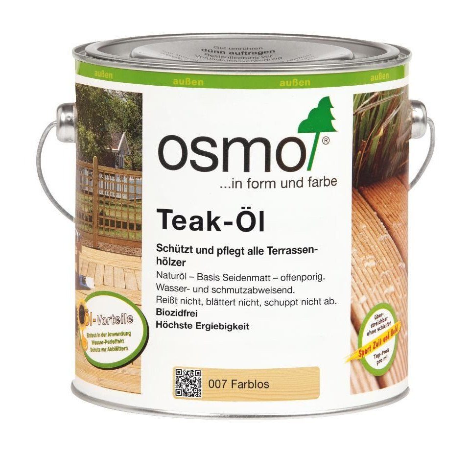 Osmo 2,5L Teak-Öl Hartholzöl Osmo farblos