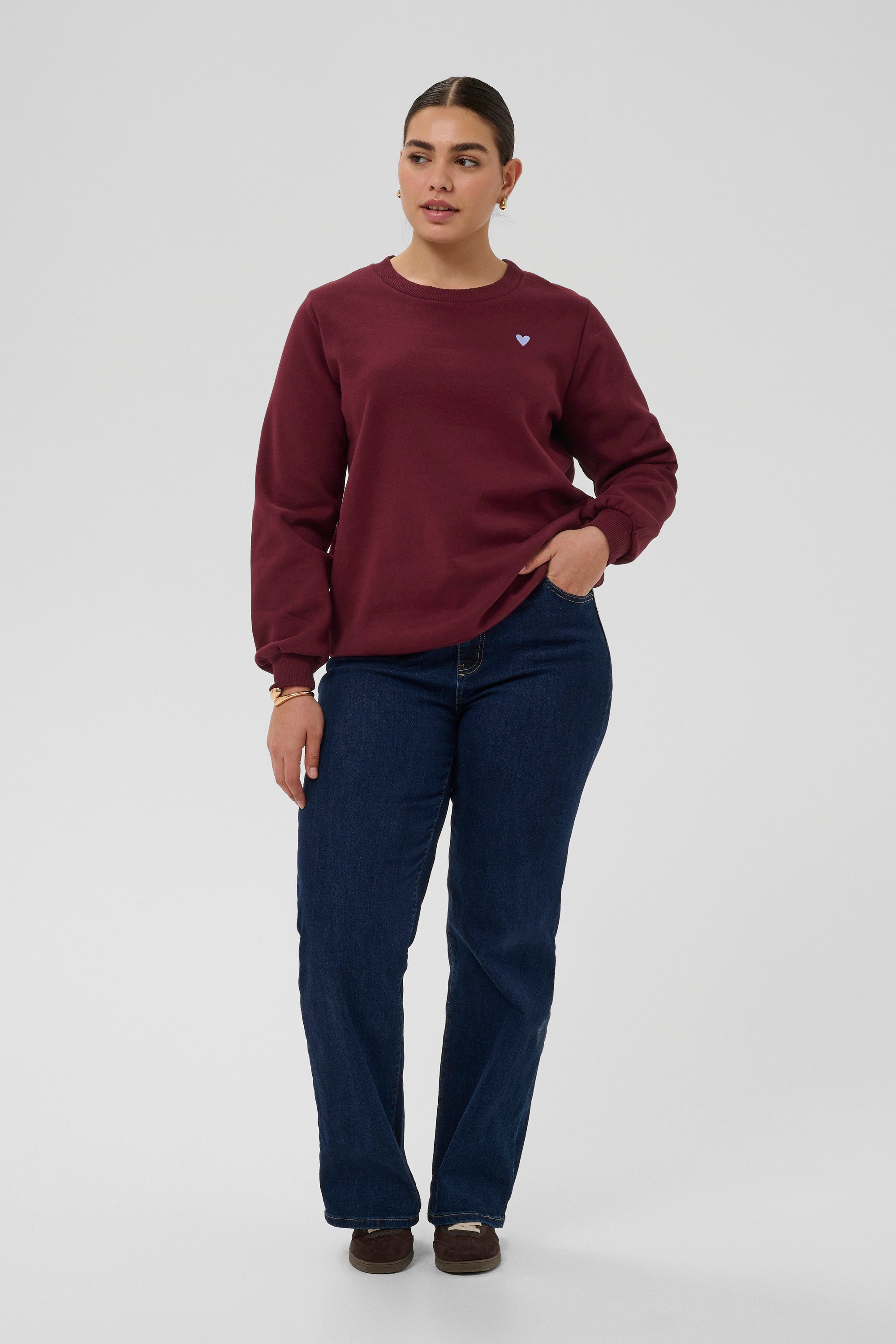 KAFFE Curve Fleecepullover Sweatshirt KClia plus