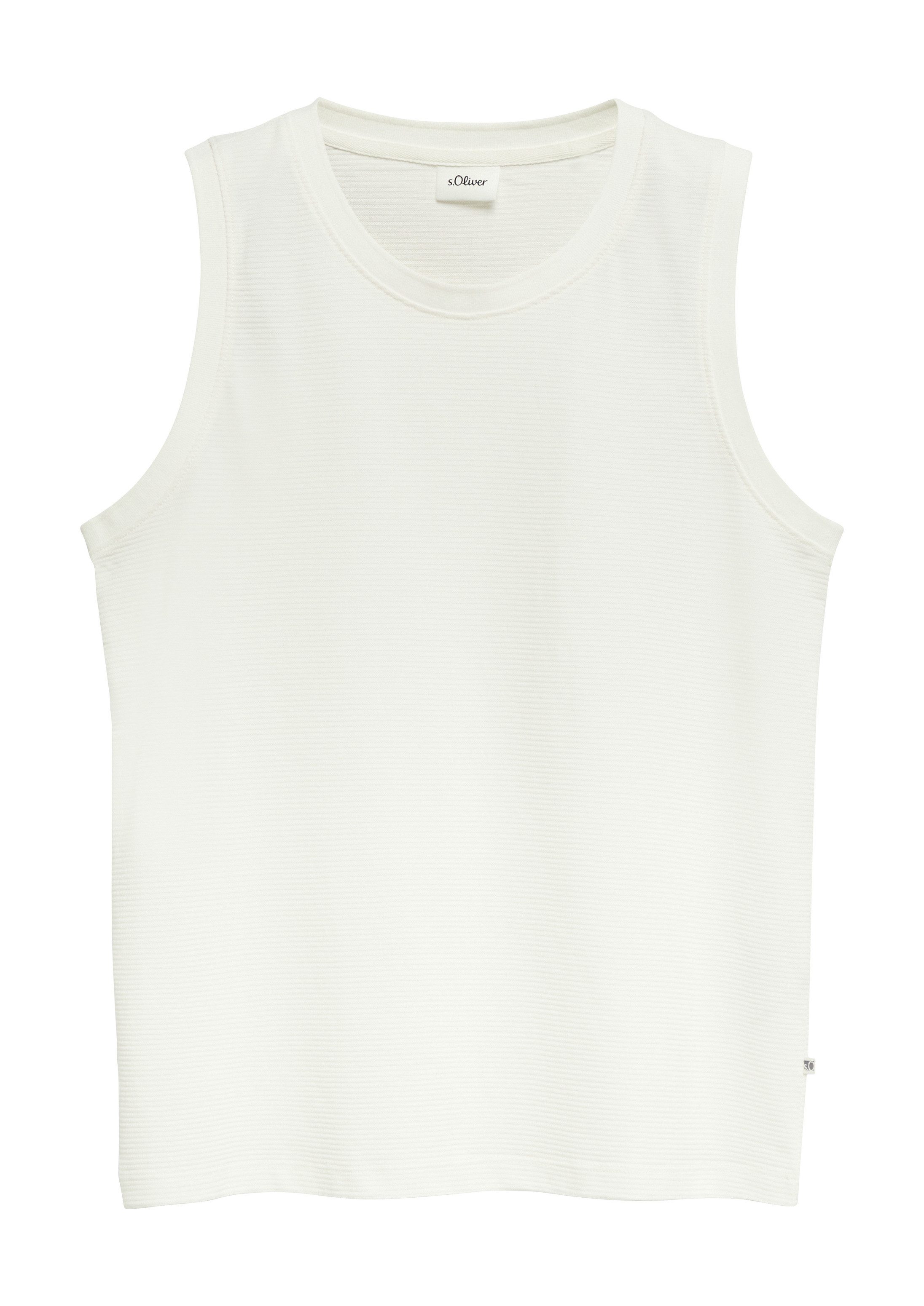 s.Oliver Muskelshirt T-Shirt Strukturiertes Tanktop