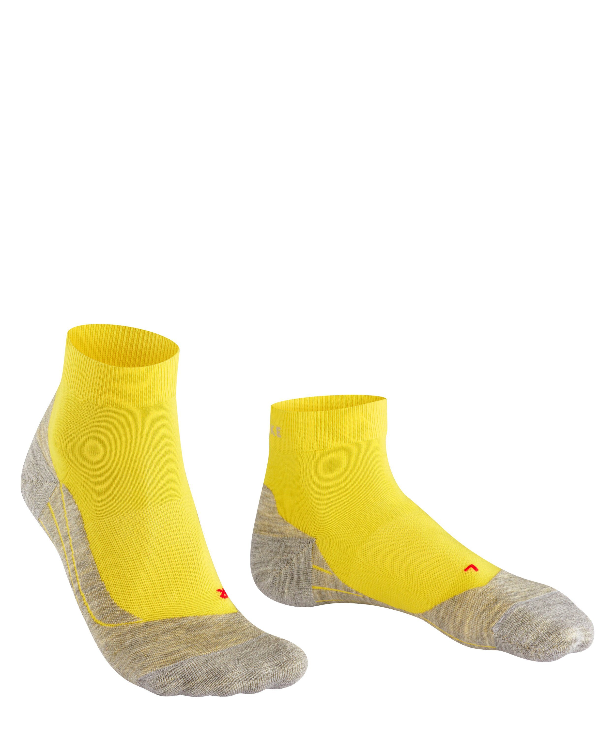 Endurance FALKE (1-Paar) Laufsocken Polsterung (1084) RU4 leichte mittlerer Laufsocke sulfur mit Short