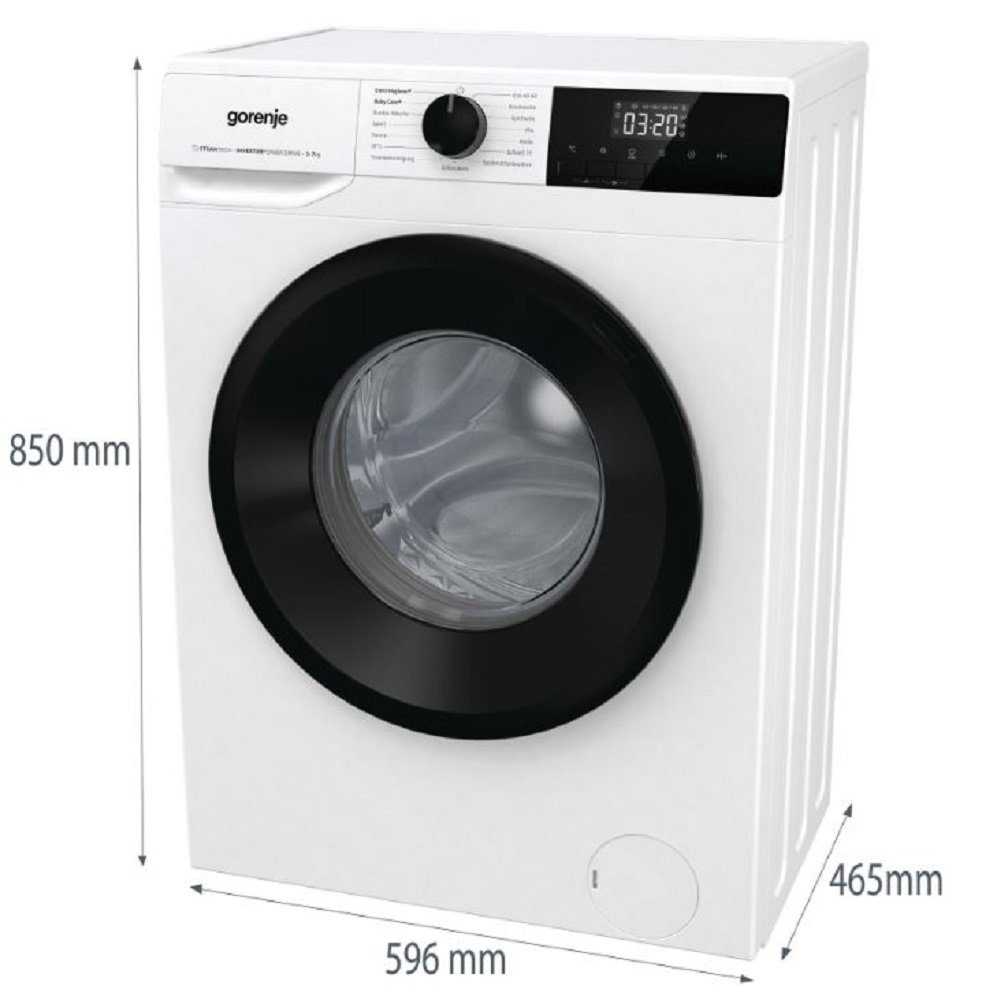 C Baumwolle W2NHPI74SCPS/DE EEK: GORENJE Dampffunktion weiß Waschmaschine Vorwaschen