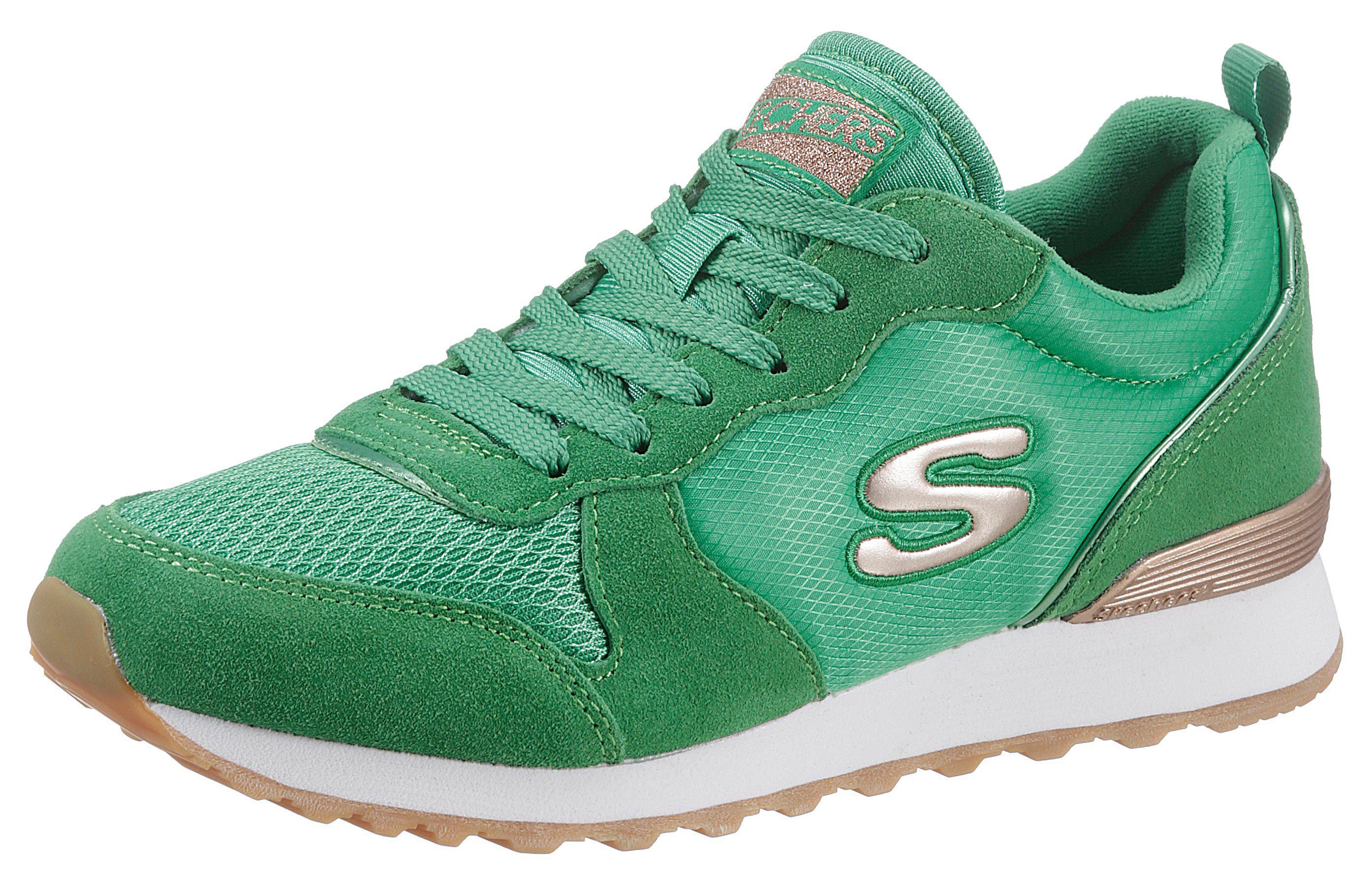 Skechers OG 85 - GOLDN GURL Sneaker Freizeitschuh, Halbschuh, Schnürschuh mit Air-Cooled Memory Foam