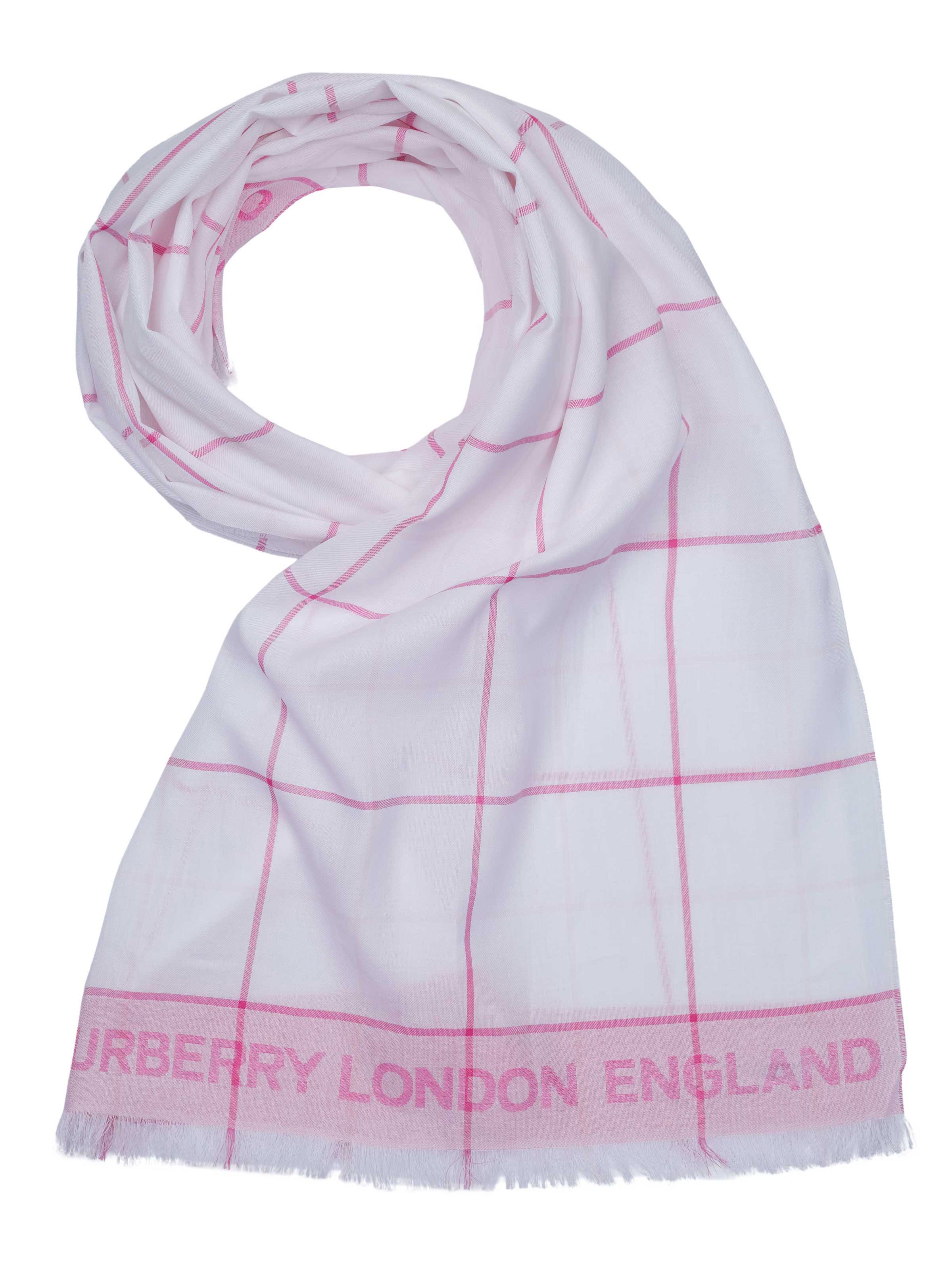 BURBERRY Schal Burberry PAREO Schal weiß