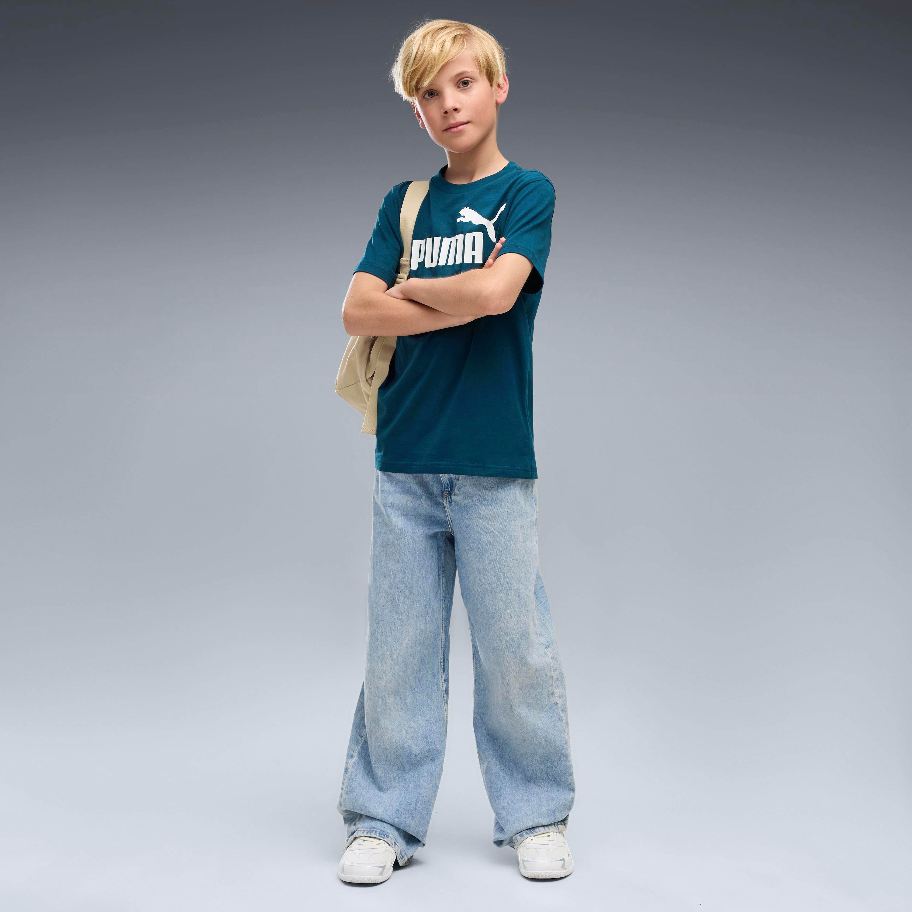PUMA T-Shirt ESS NO 1 LOGO TEE B mit Rundhalsausschnitt, kurzärmlig, ohne Kapuze – Bild 3 von 5