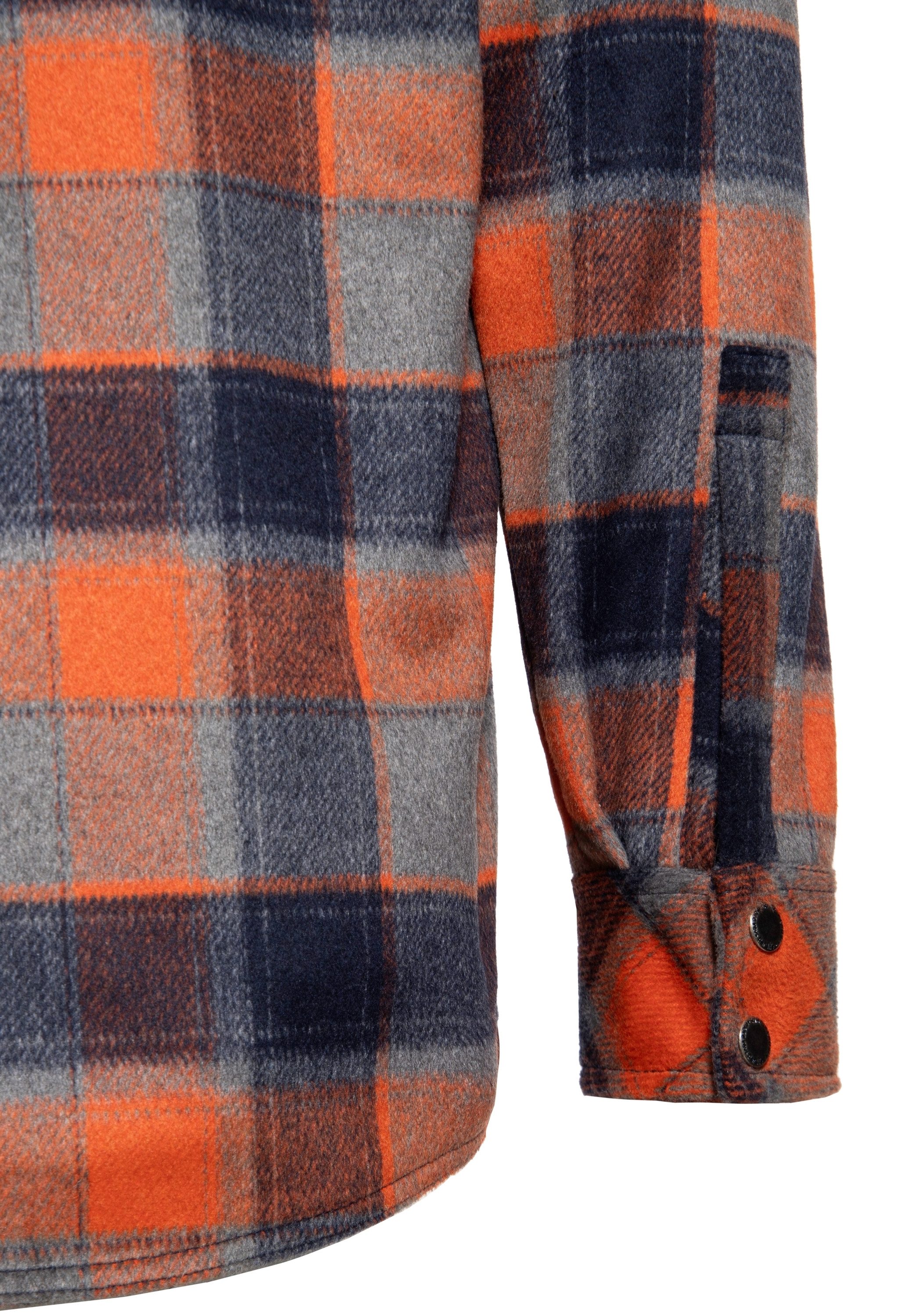 KingKerosin Kurzarmhemd mit Karo Optik