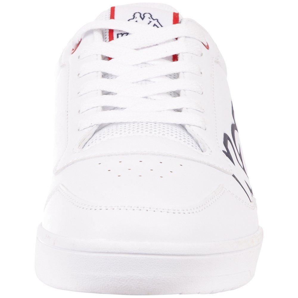 Kappa Sneaker mit white-navy Logoprint plakativem