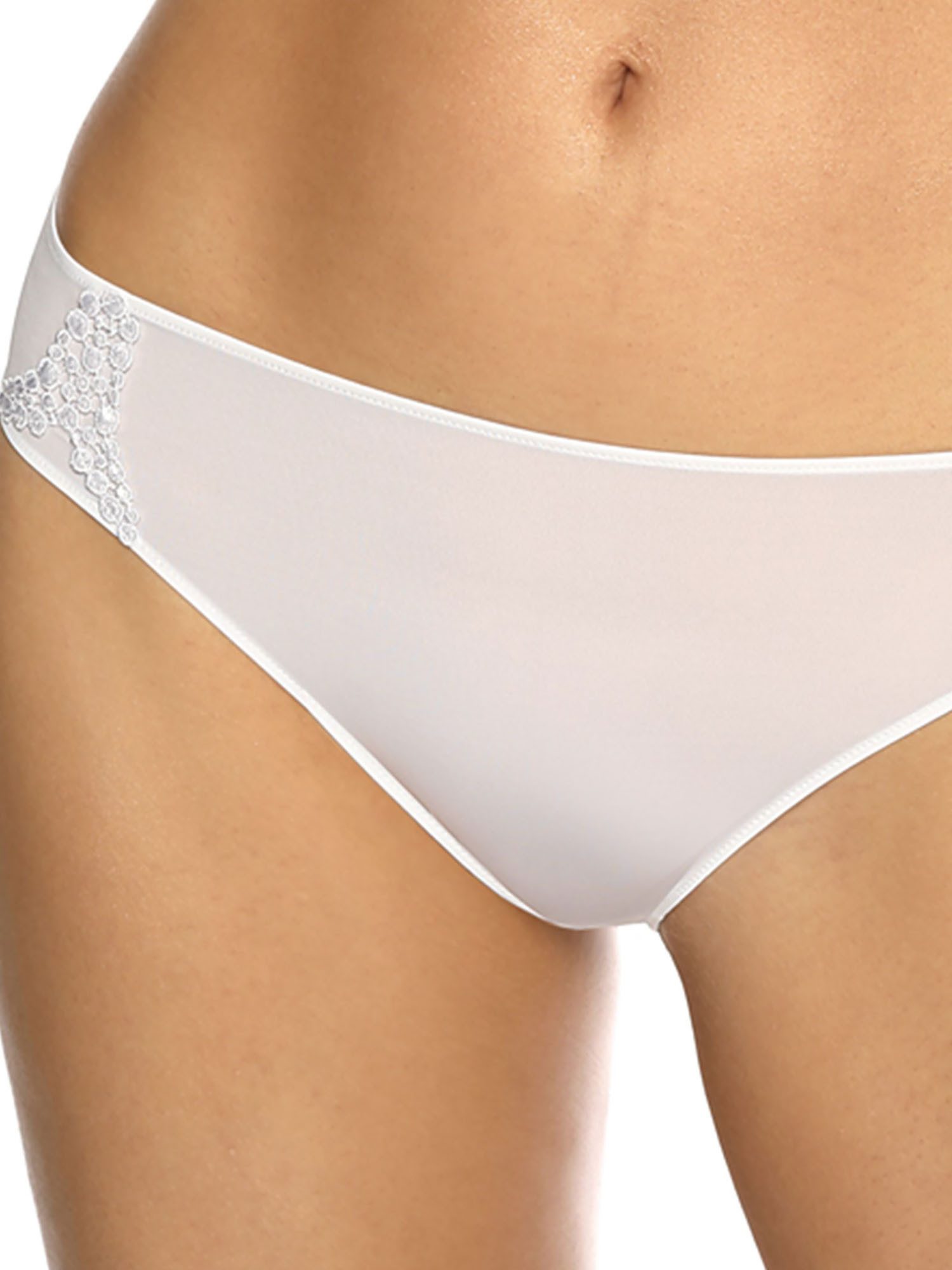 Viania Bikinislip 2er Pack Slip Carola (Packung, 2-St) sehr flache Beinabschlüsse, leicht glänzendes Material aus Microfaser