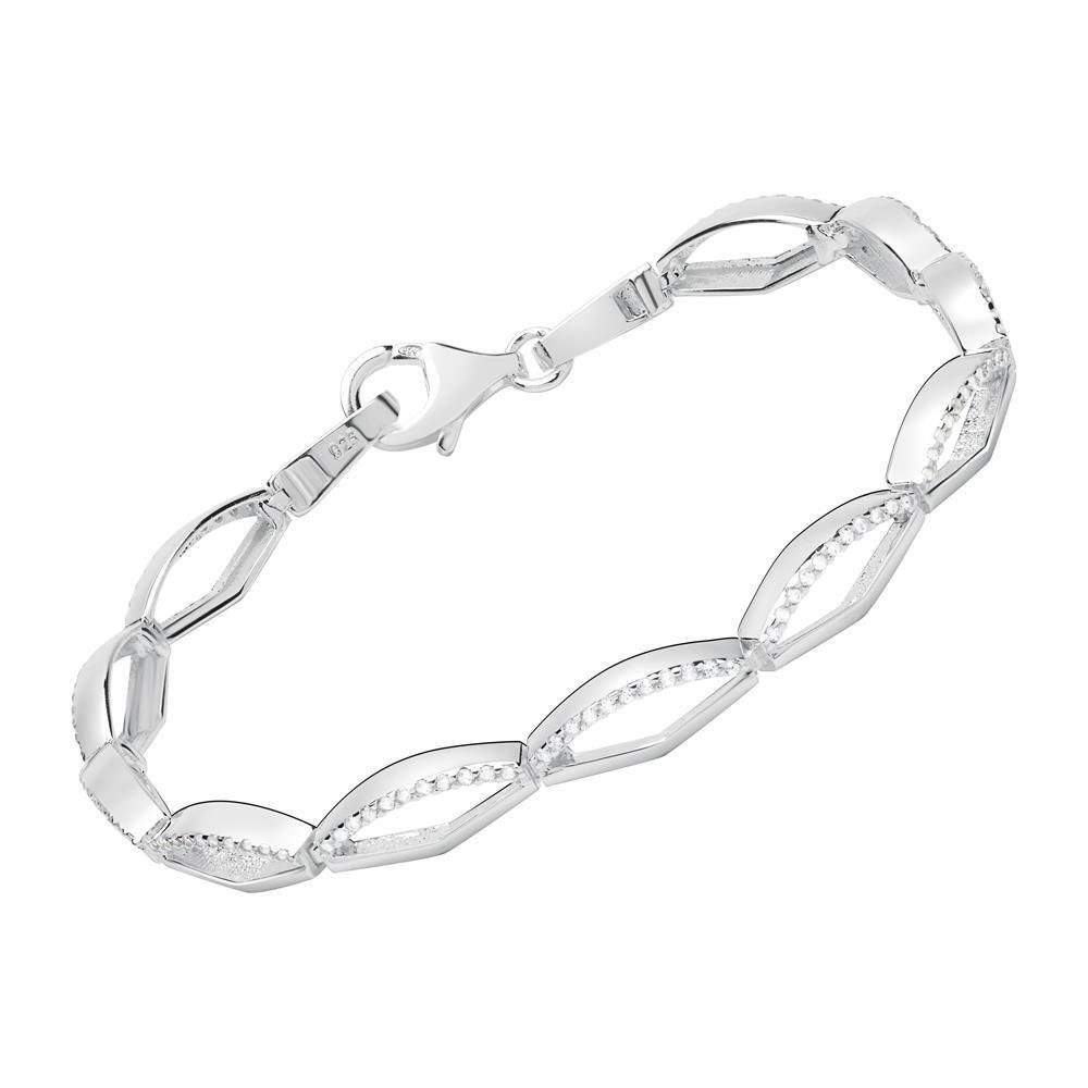 Unique Silberarmband Sterlingsilber Armband mit Zirkoniasteinen