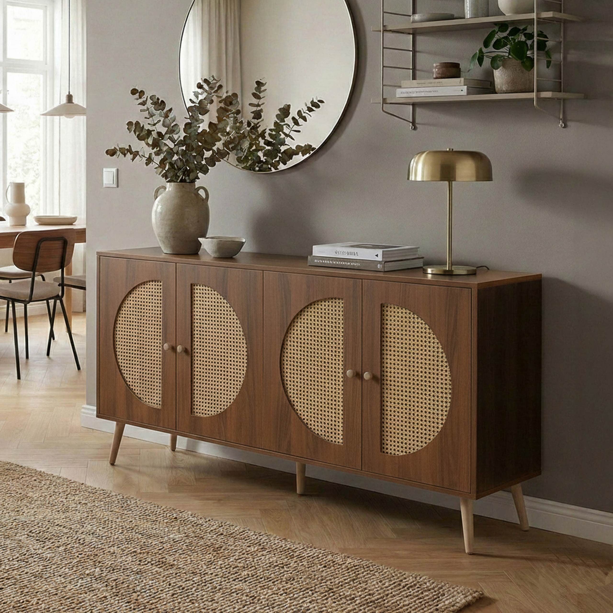 MCW Sideboard MCW-P49, Inklusive Fußbodenschoner für einen sicheren, schonenden Stand