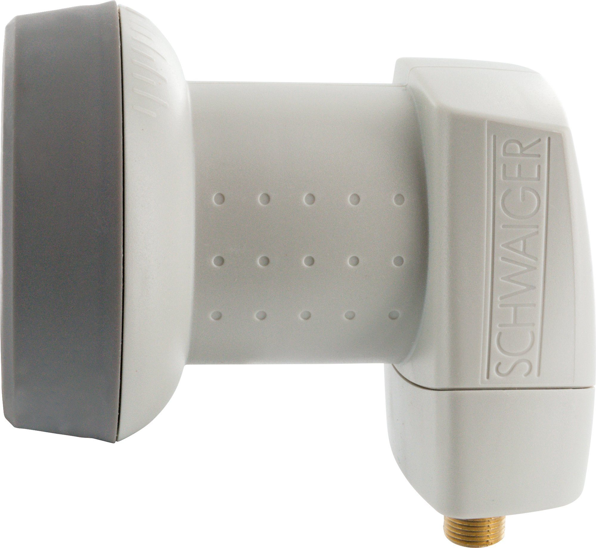Schwaiger 714302 Universal-Single-LNB (für 1 Teilnehmer, herausziehbare Wetterschutzabdeckung, hellgrau)