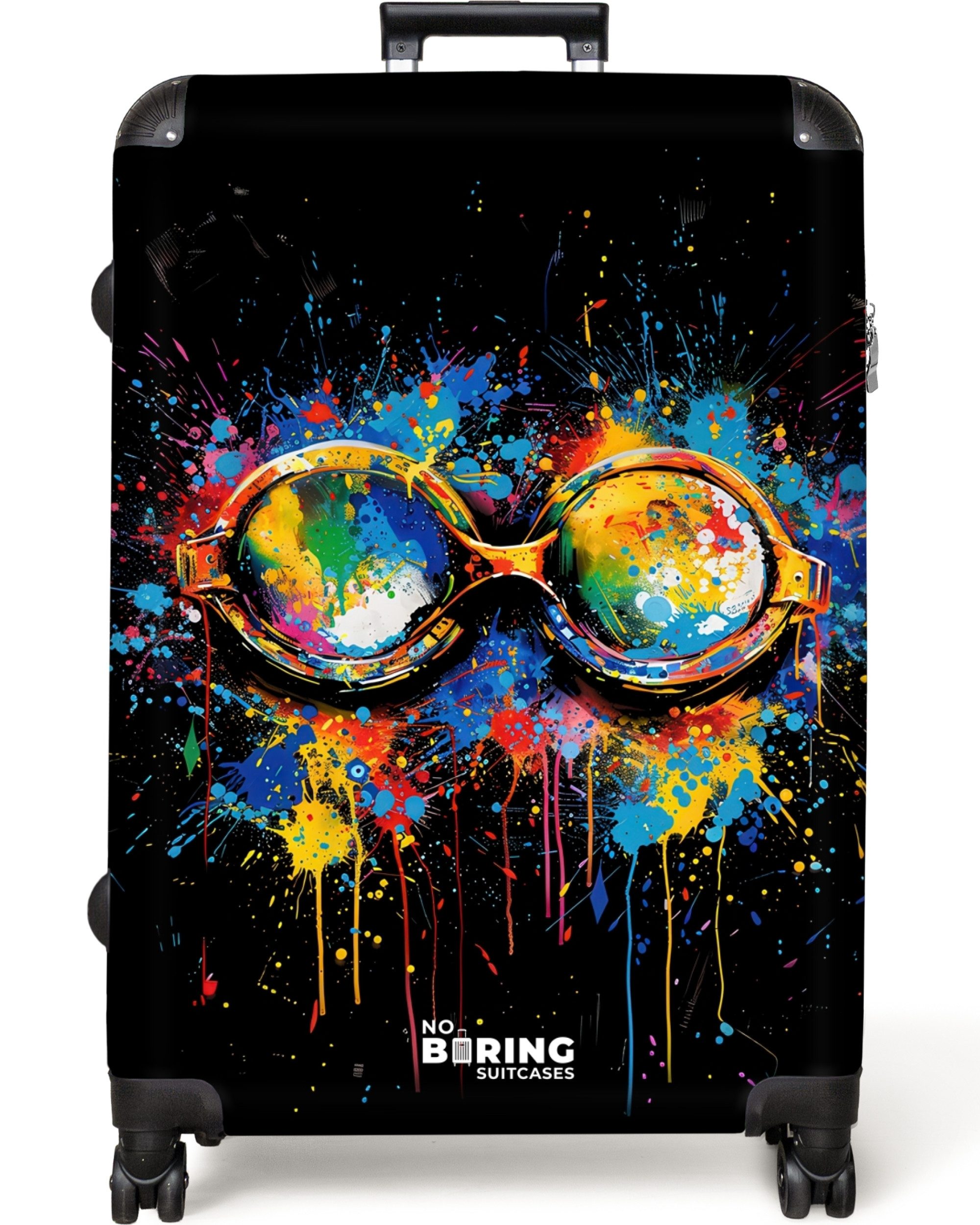 NoBoringSuitcases.com© Hartschalen-Trolley Schwimmbrille mit Graffiti 77 günstig online kaufen