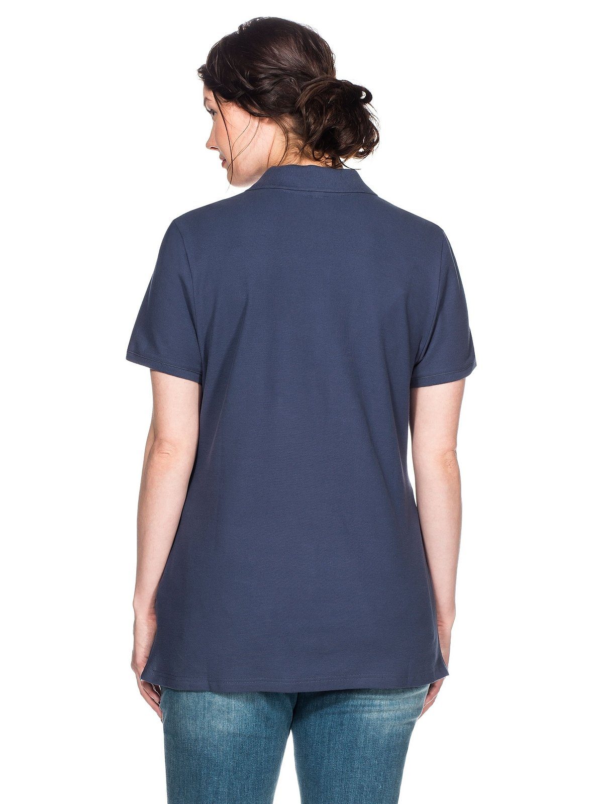 Größen Sheego jeansblau Große T-Shirt