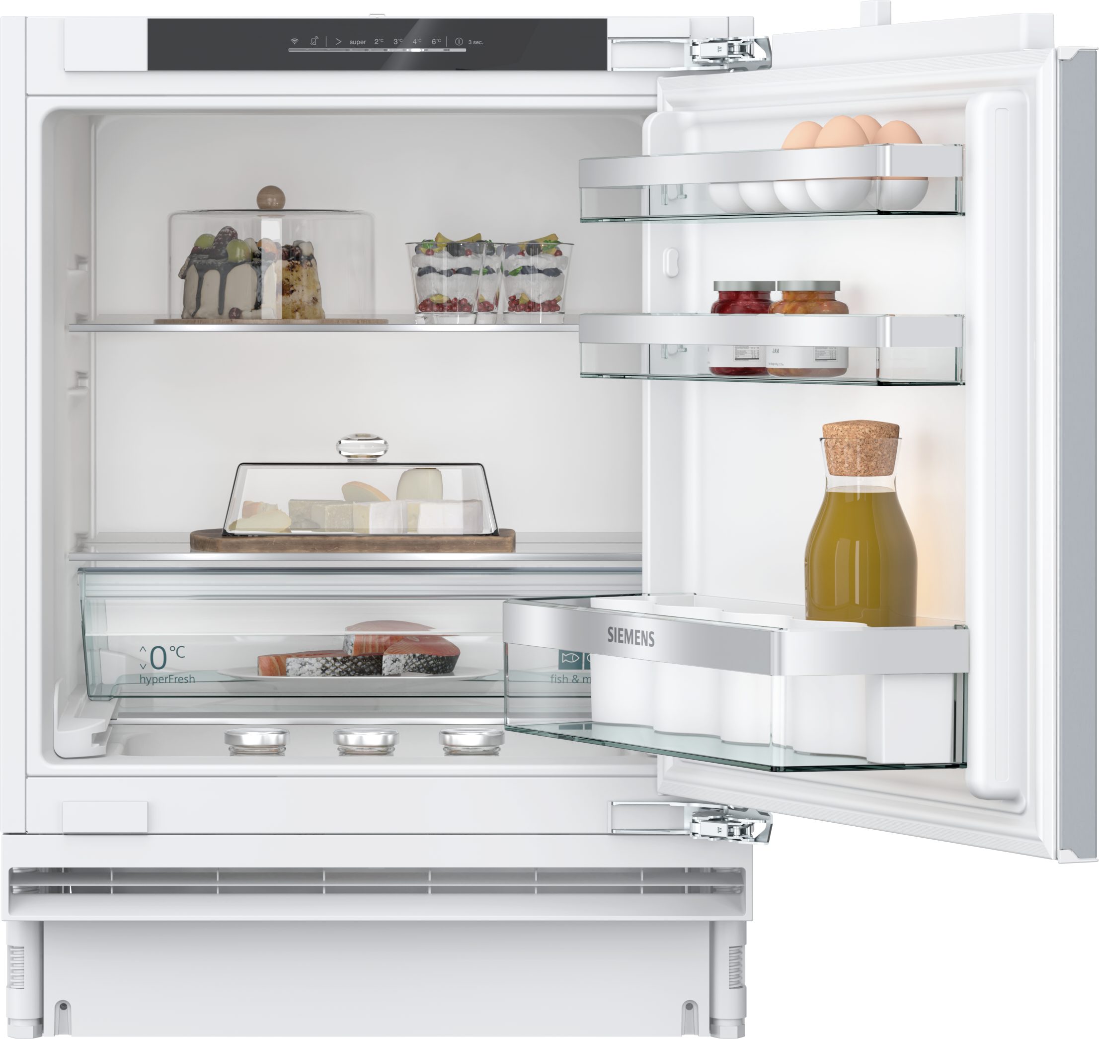 SIEMENS Einbaukühlschrank iQ500 KU21RADE0, 82 cm hoch, 59,8 cm breit, Sanftes & automatisches Schließen mit der SoftClosing Tür