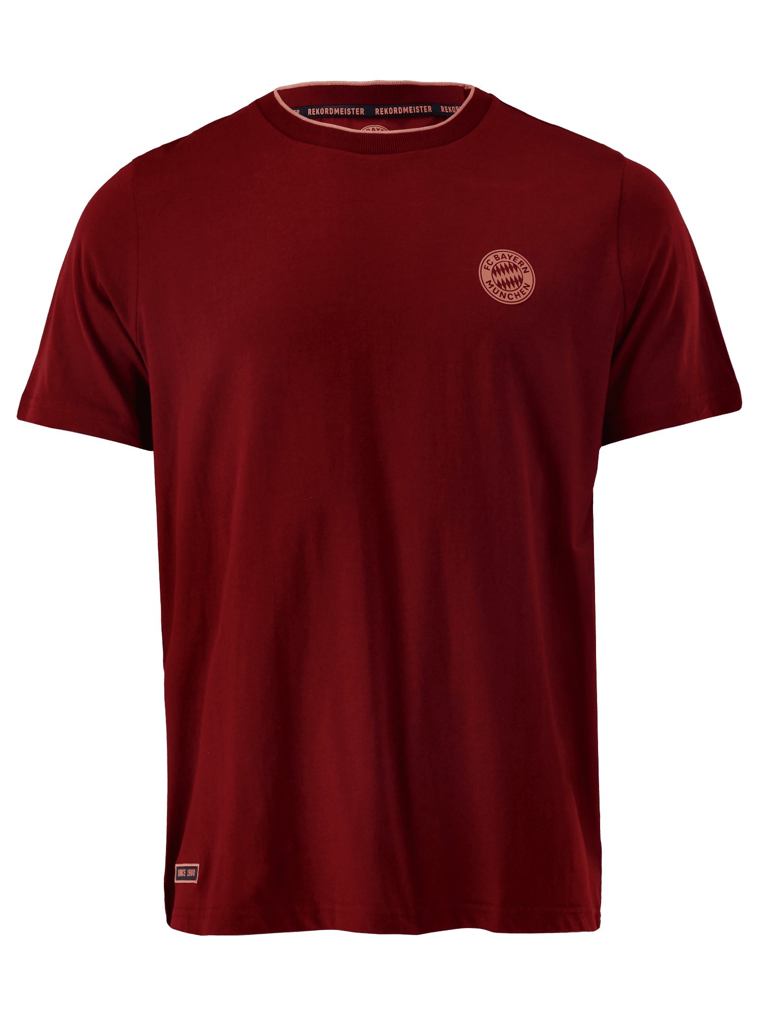 FC Bayern München T-Shirt FC Bayern München, T-Shirt Rekordmeister, Herren, Bordeaux