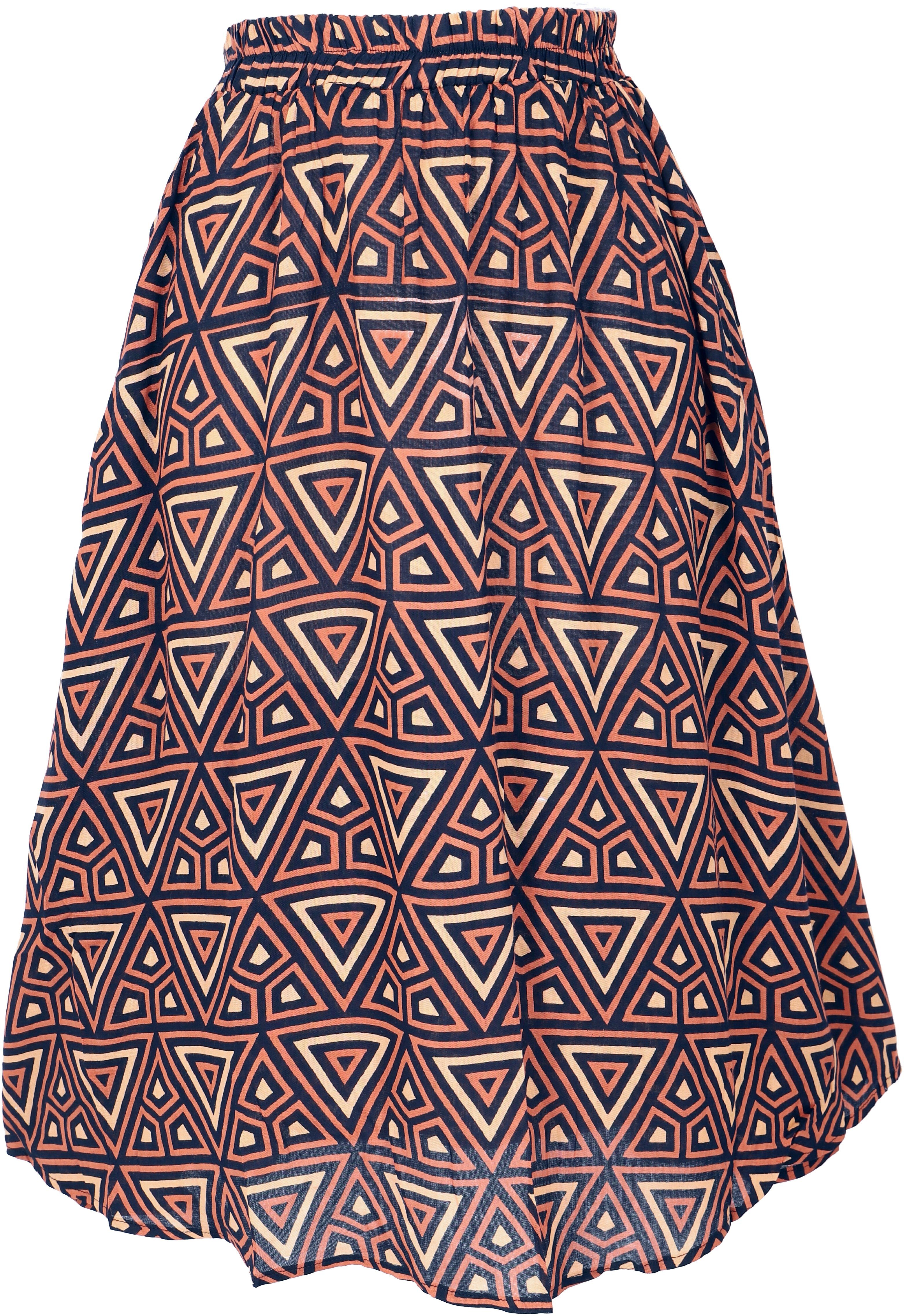 Guru-Shop Minirock Luftiger knielanger Rock, Boho günstig online kaufen