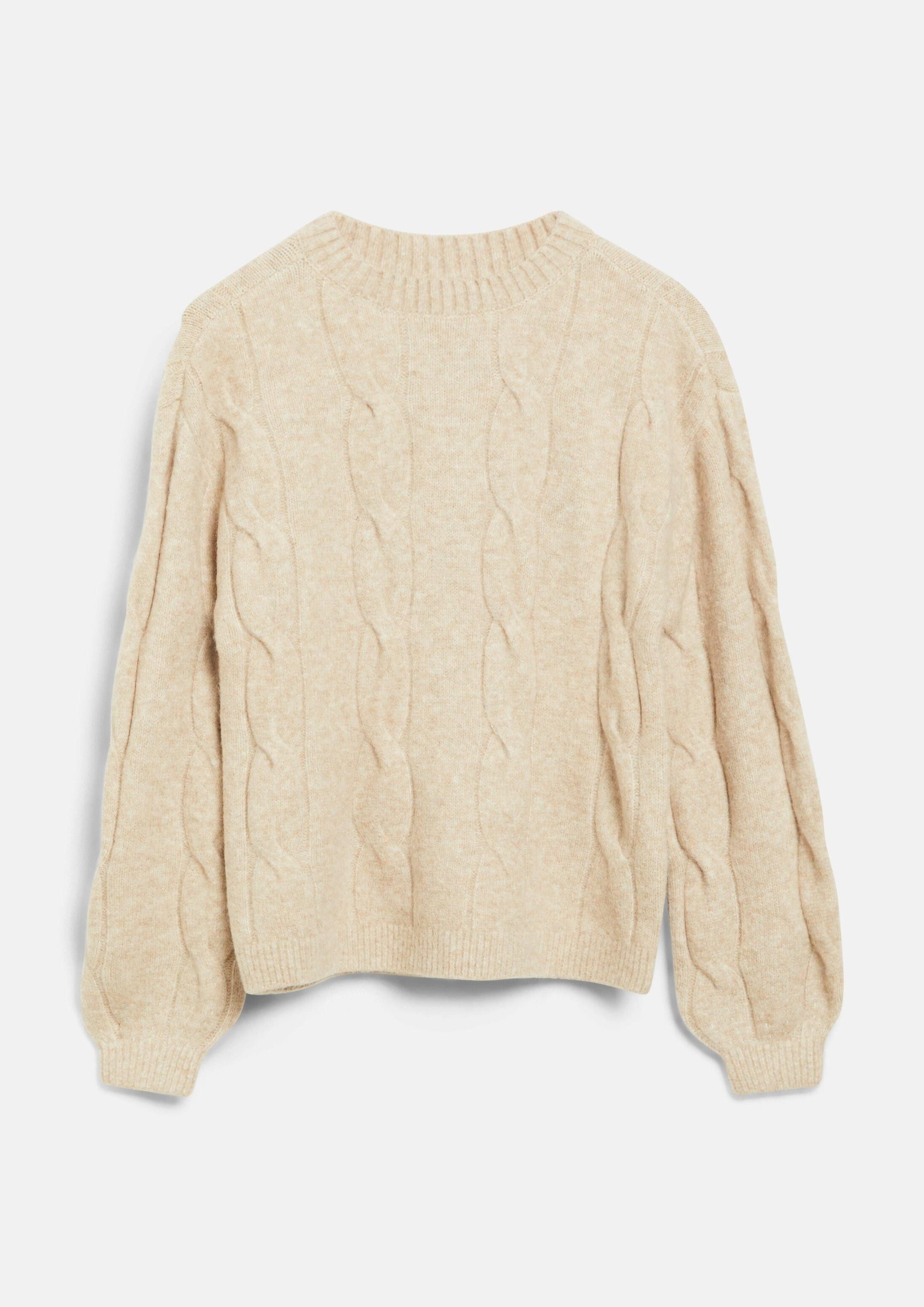 s.Oliver Longpullover Strickpullover Weicher Zopfstrickpullover im Loose Fit