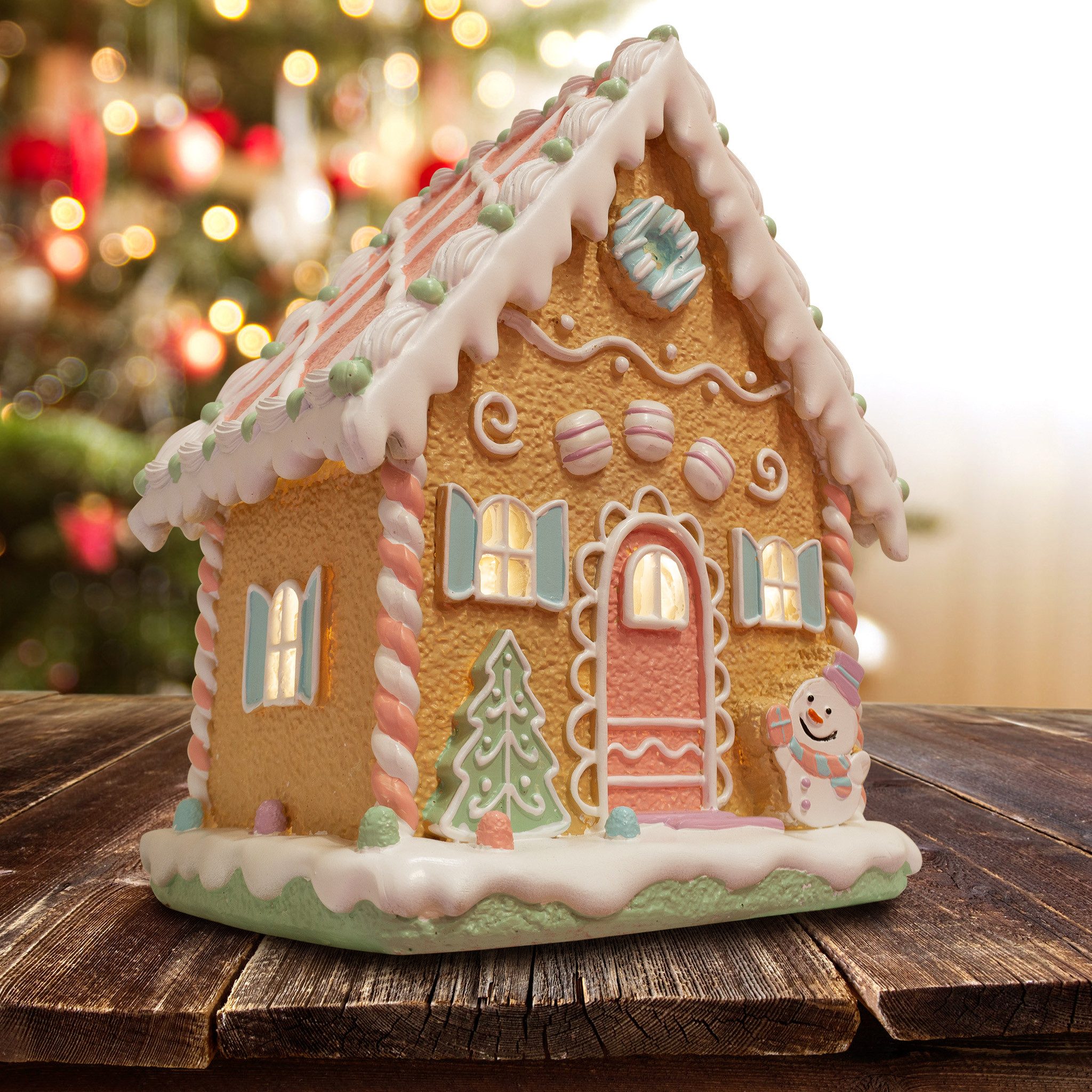 Christmas Paradise Weihnachtshaus Lebkuchenhaus mit LED 26 cm, Weihnachtsde günstig online kaufen