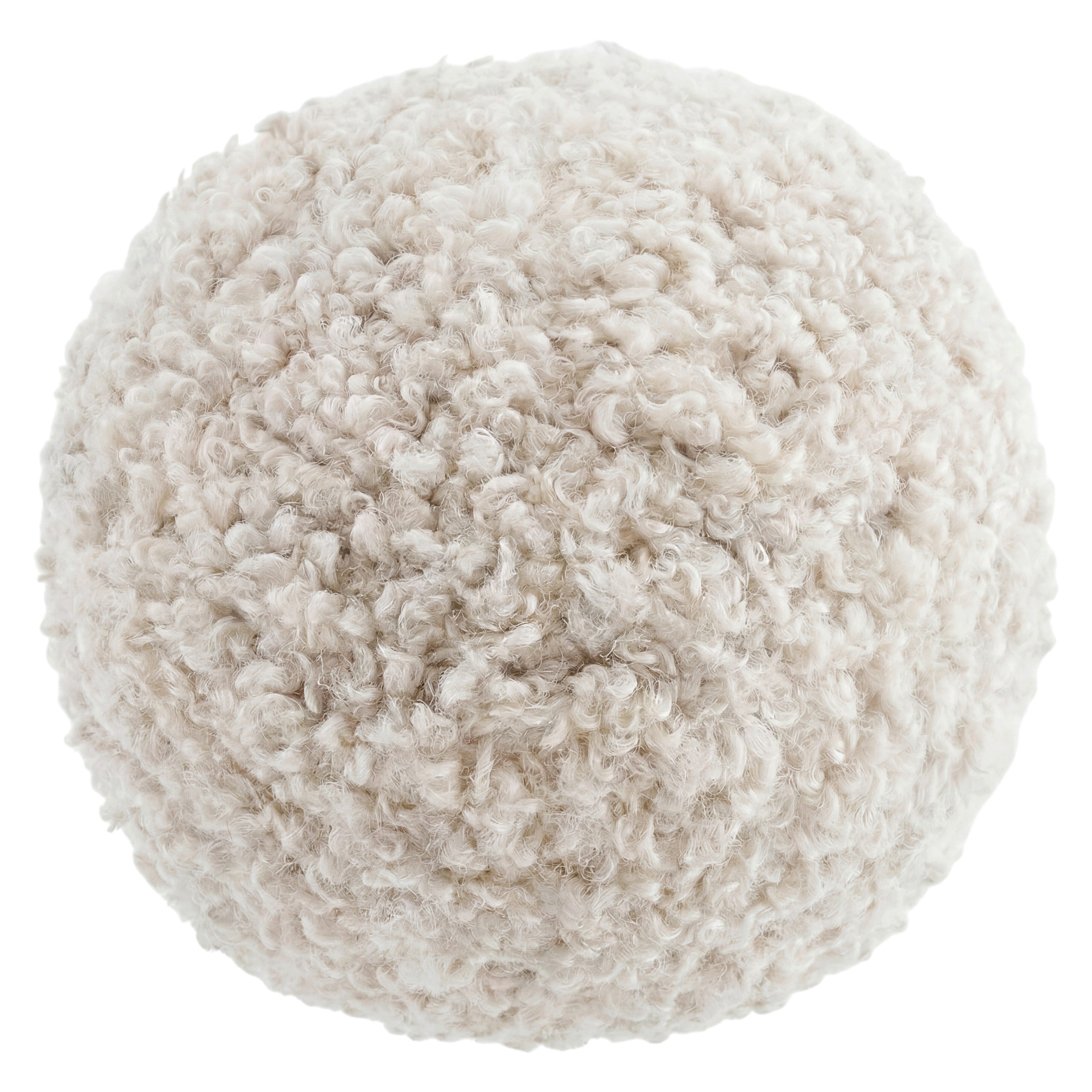 blomus Dekokissen -TEDDY- Rundes Kissen, Couchkissen, Wohnkissen modern, weiche Haptik, kuscheliger Komfort, flauschige Oberfläche