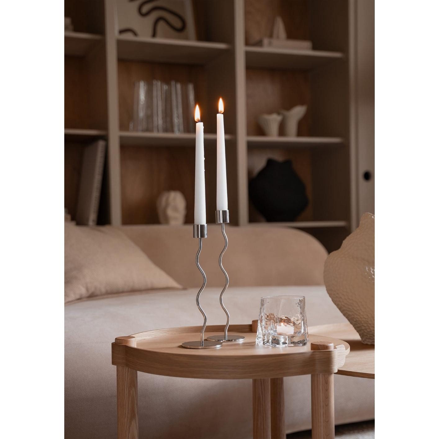Cooee Design Kerzenhalter Cooee Design Kerzenhalter Curved Edelstahl (26,5 cm)